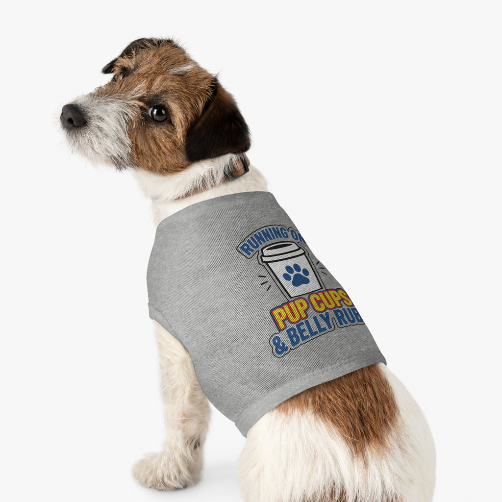 Running on Pup Cups & Belly Rubs Dog Tank Top