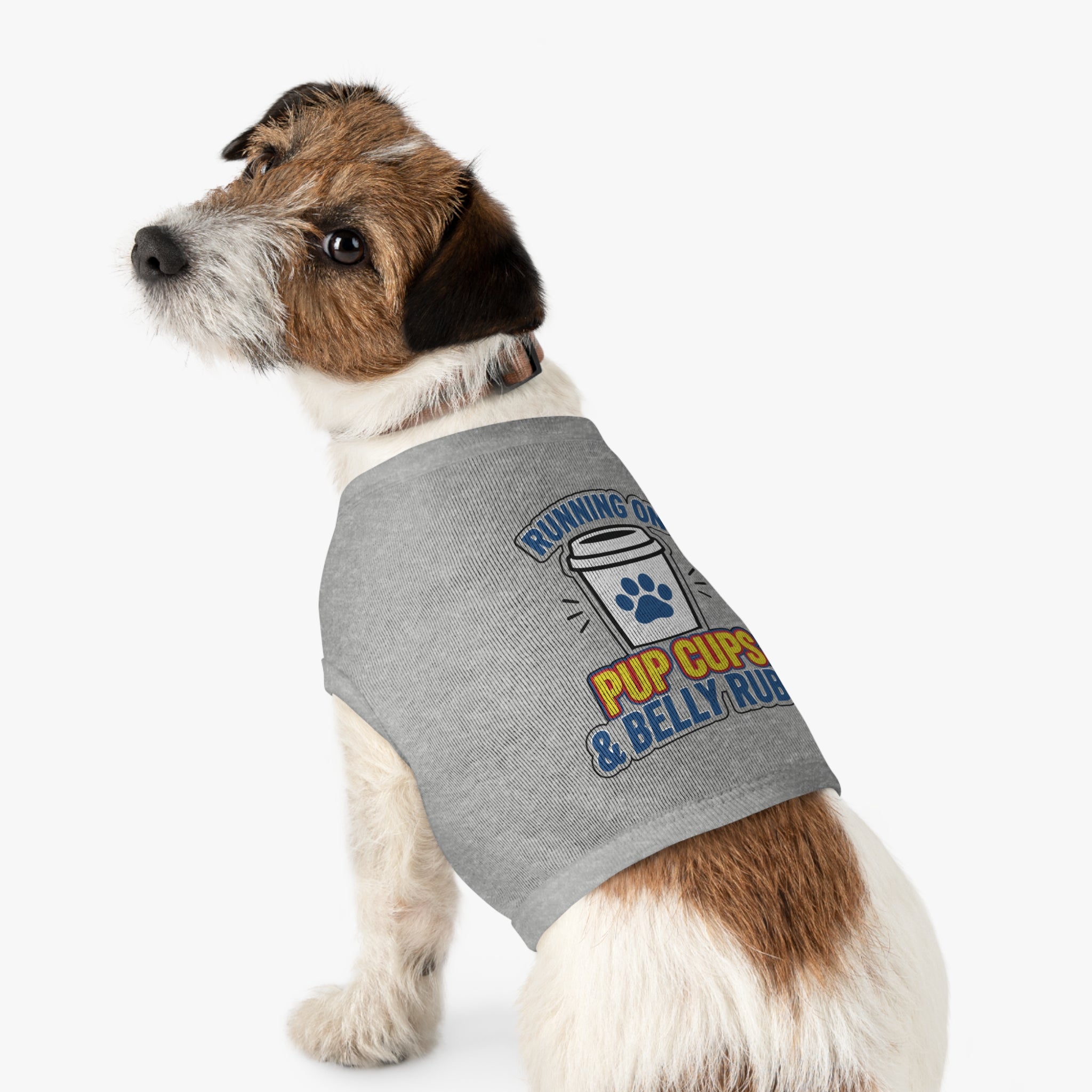 Running on Pup Cups & Belly Rubs Dog Tank Top