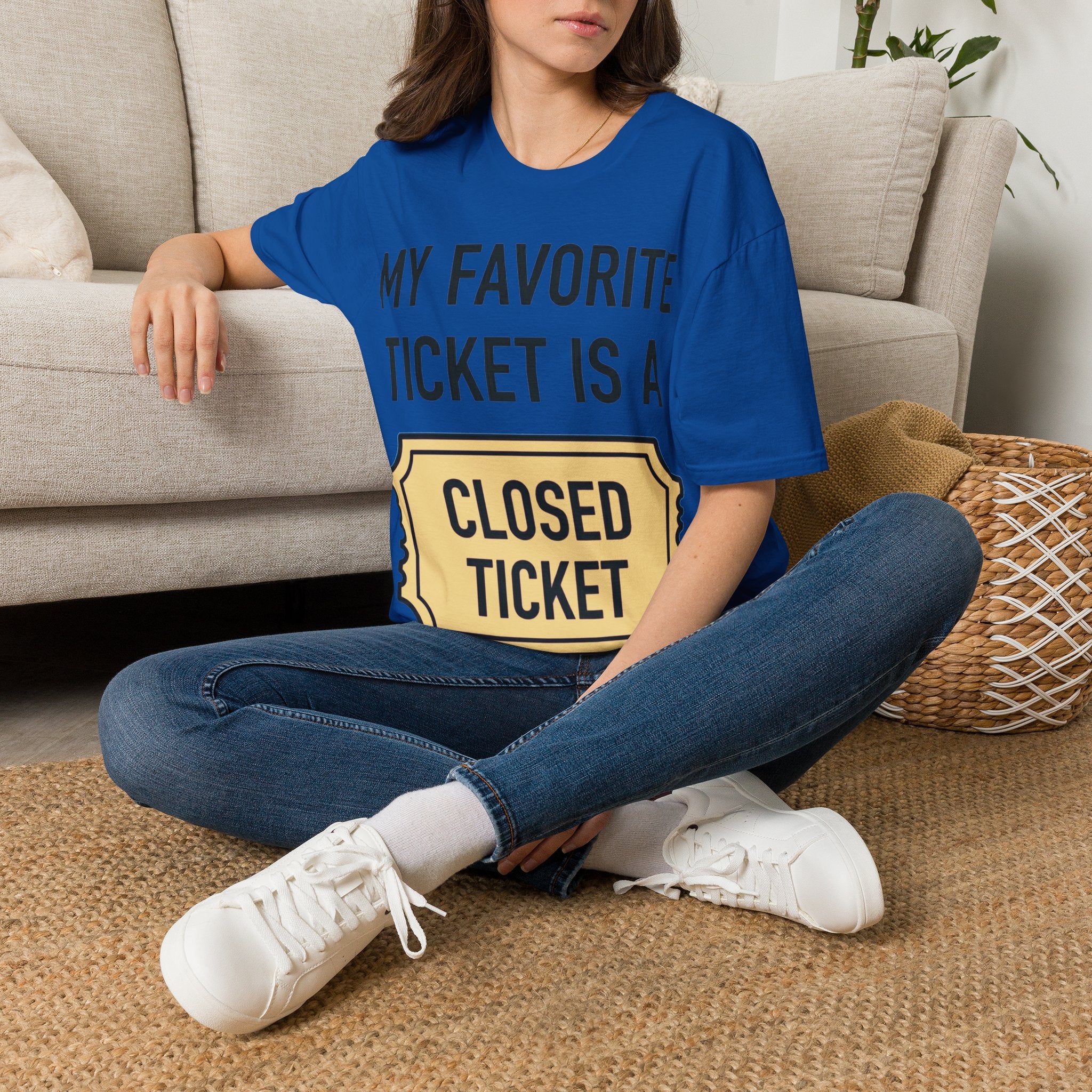 My Favorite Ticket Is A Closed Ticket Sofestyle T-Shirt Tech Support Humor Tee