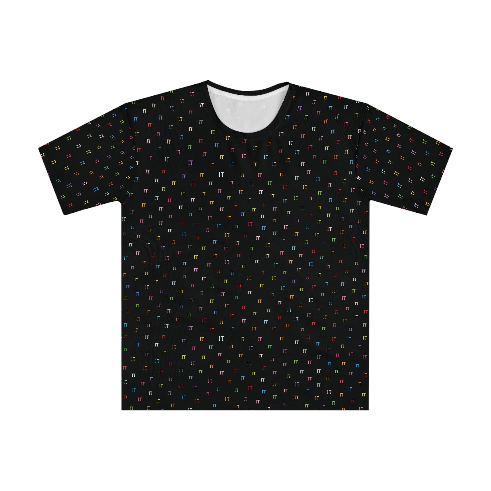 IT Color Pattern Black All-Over Unisex T-Shirt