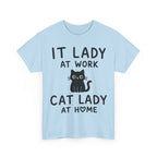 IT Lady at Work / Cat Lady at Home Softstyle T-Shirt