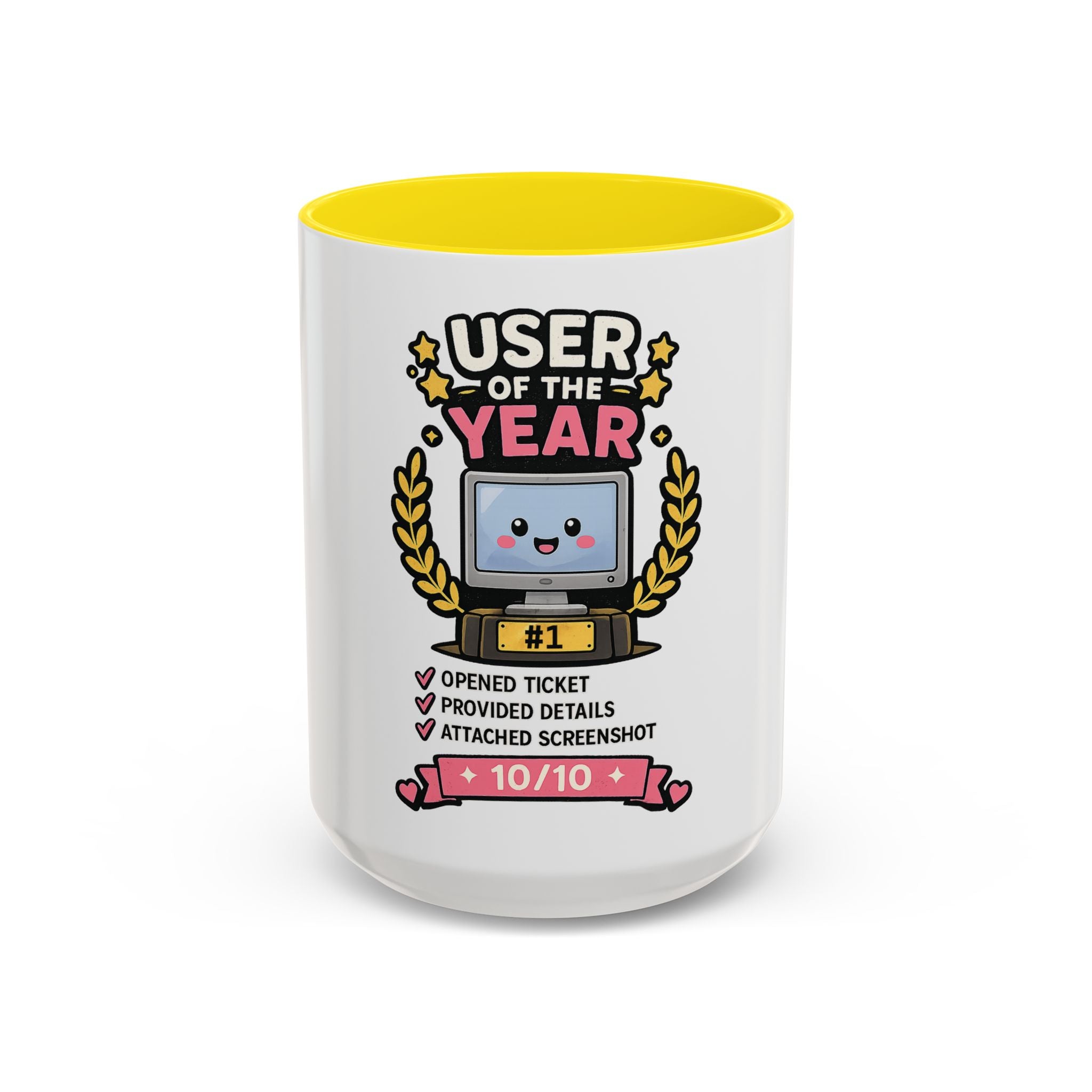 User of the Year Coffee Mug - Cute IT Support Appreciation Gift