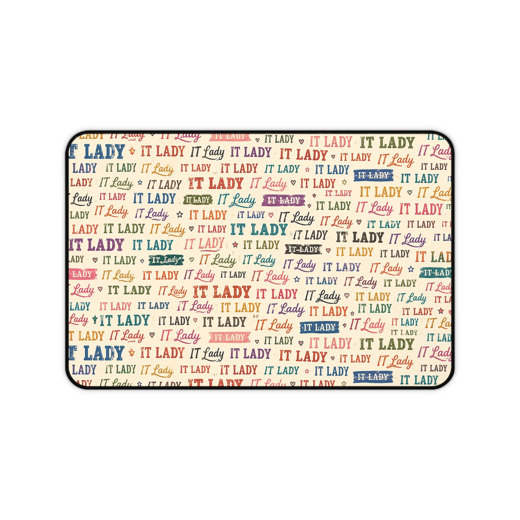 IT Lady Pattern Desk Mat- Colorful Mouse Pad