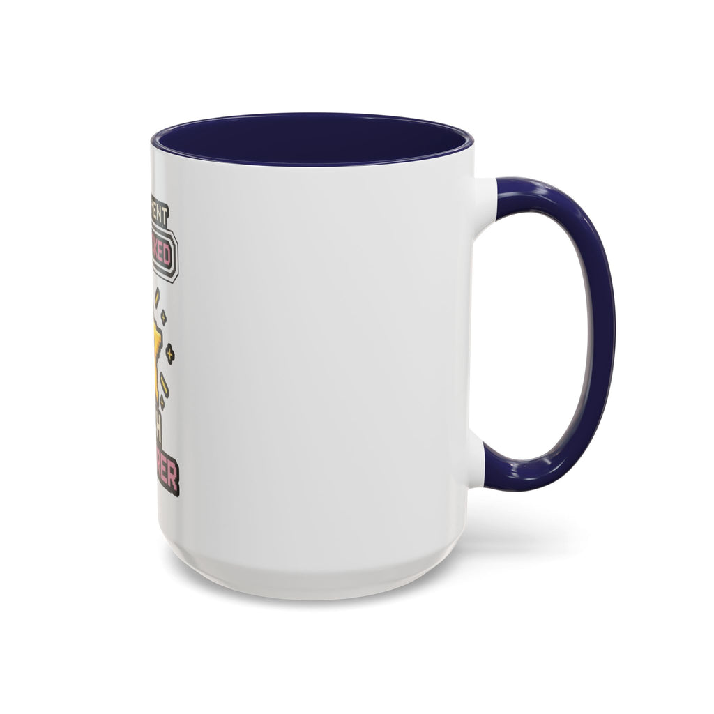 Achievement Unlocked: Tech Explorer Accent Coffee Mug - Cute Pixel Star Gamer Gift