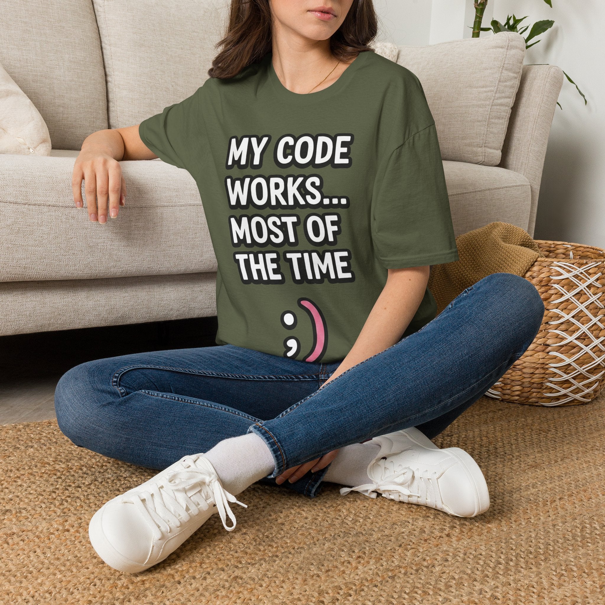 My Code Works... Most Of The Time Unisex Softstyle T-Shirt