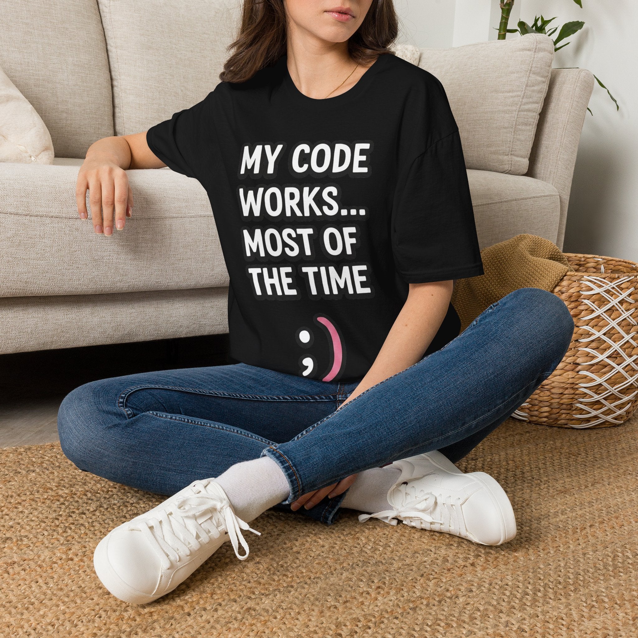 My Code Works... Most Of The Time Unisex Softstyle T-Shirt
