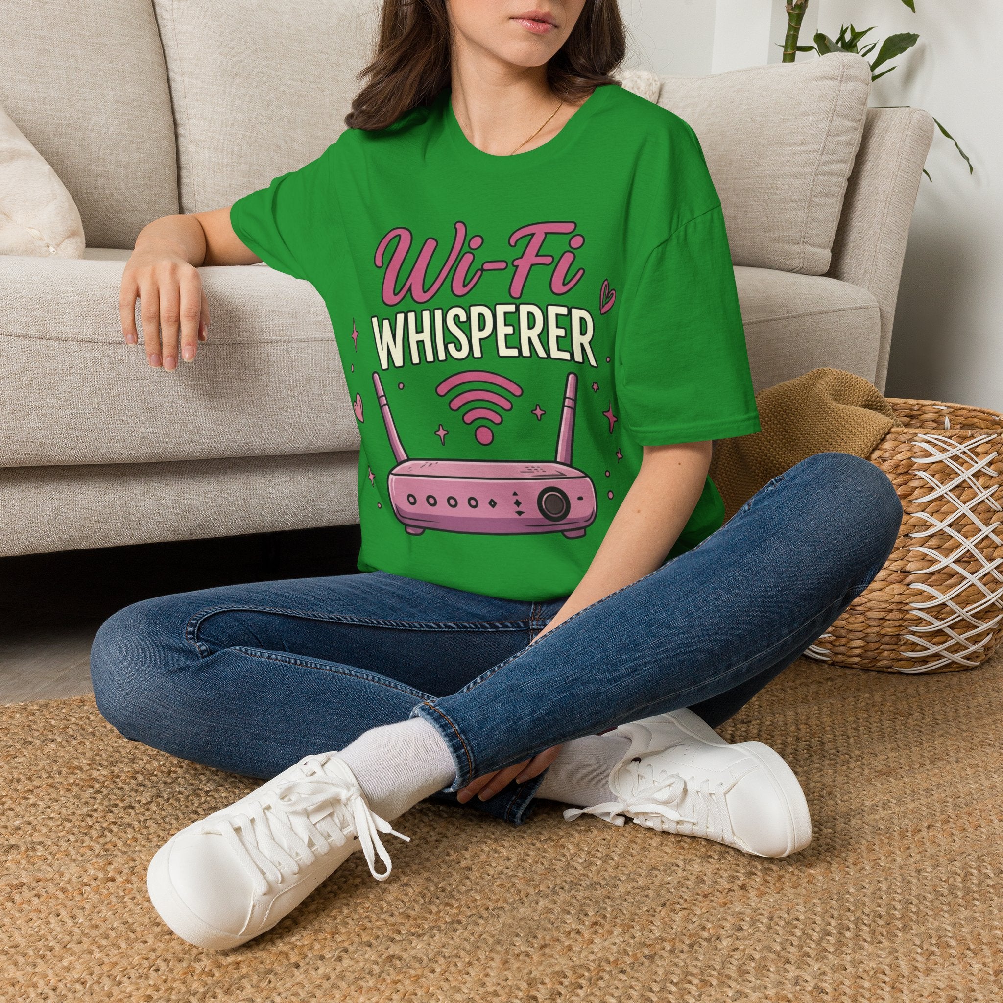 Wi‑Fi Whisperer Unisex Softstyle T-Shirt - Funny Tech Lover Graphic Tee