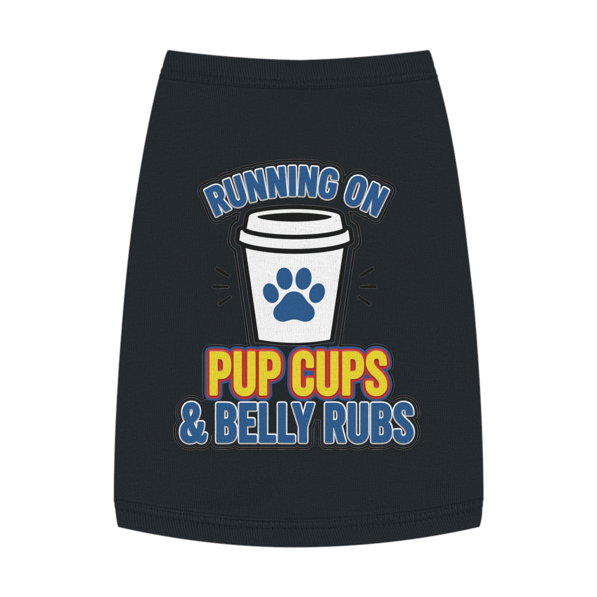 Running on Pup Cups & Belly Rubs Dog Tank Top