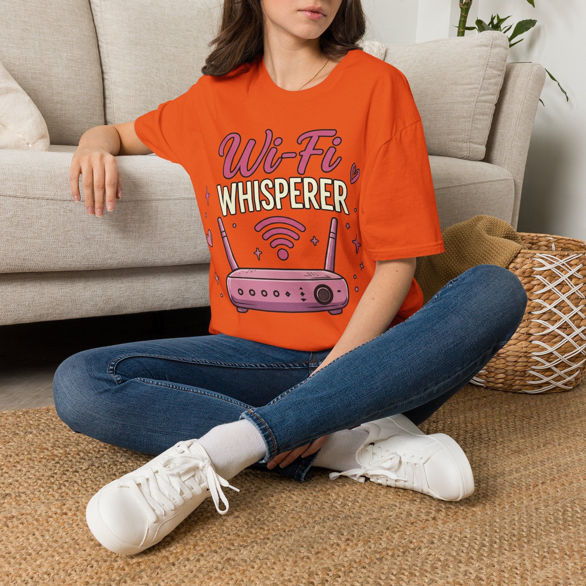 Wi‑Fi Whisperer Unisex Softstyle T-Shirt - Funny Tech Lover Graphic Tee