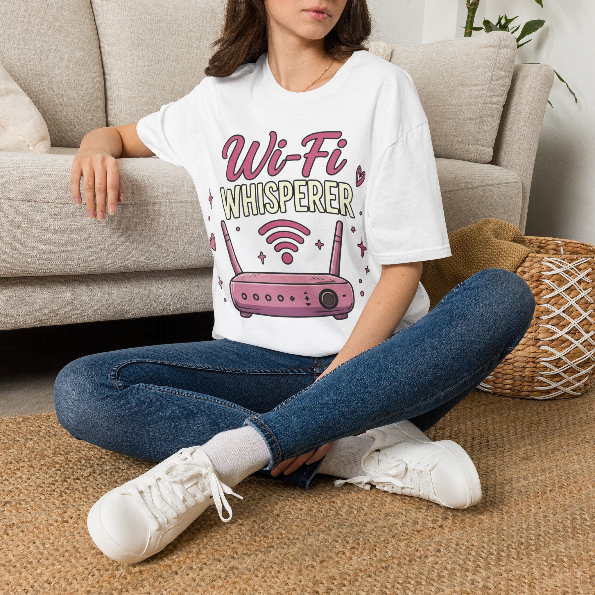 Wi‑Fi Whisperer Unisex Softstyle T-Shirt - Funny Tech Lover Graphic Tee