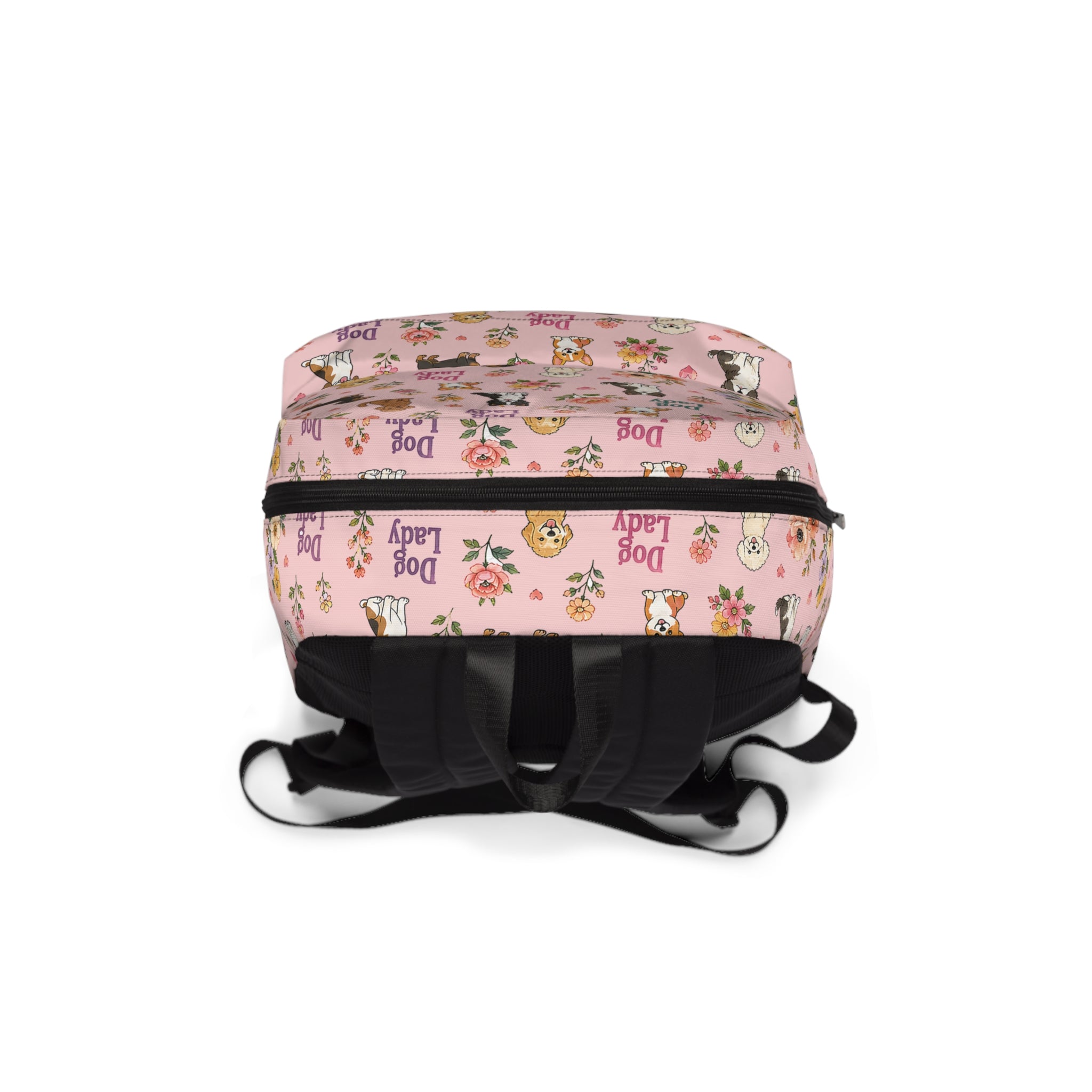 Dog Lady Floral Backpack