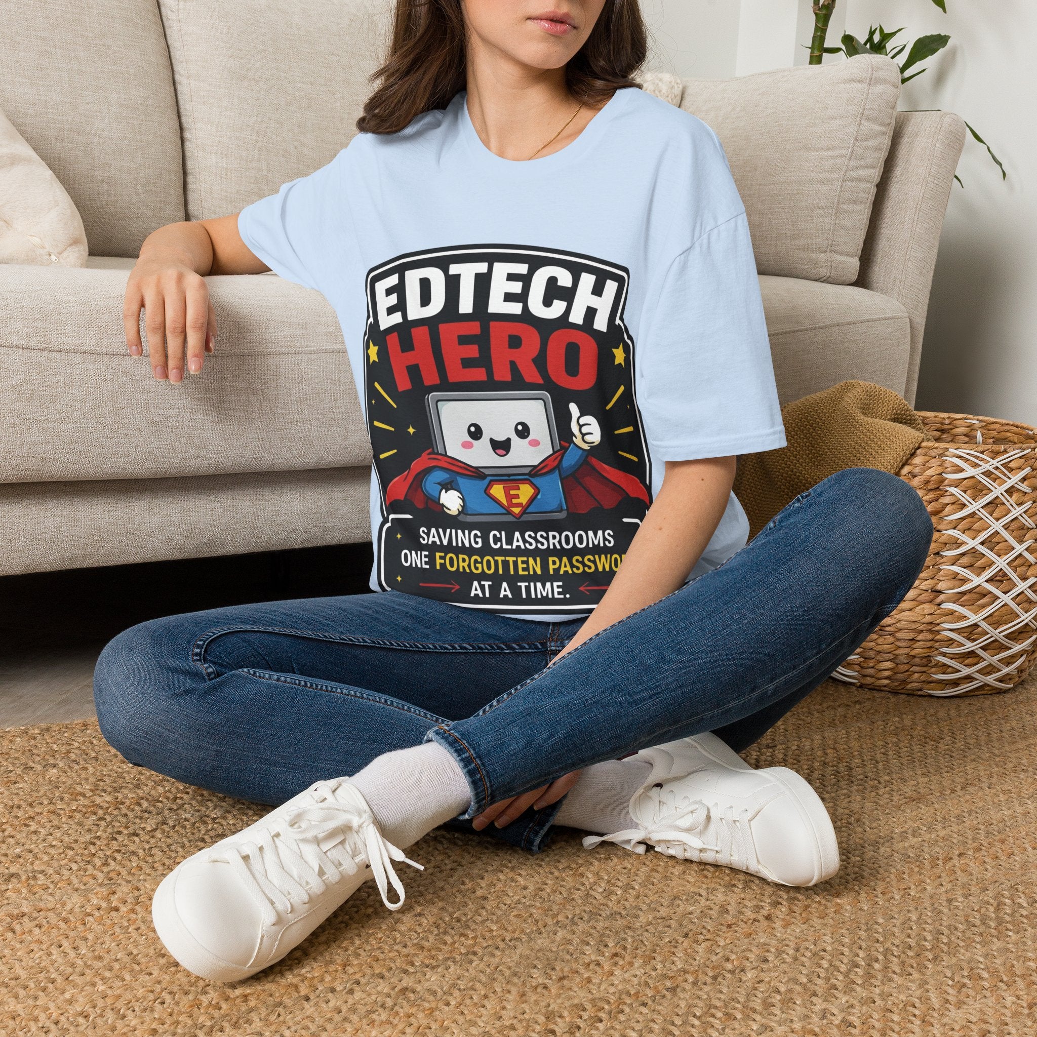 EdTech Hero Saving Classrooms One Forgotten Password at a Time Unisex Softstyle T-Shirt