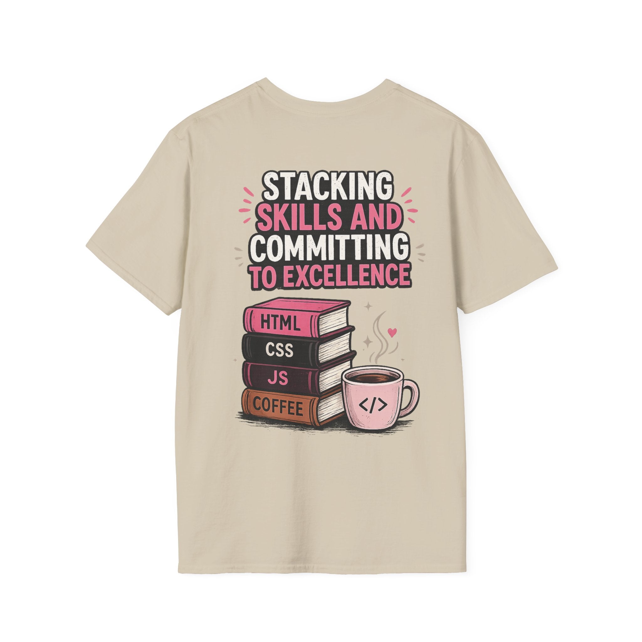 Stacking Stills and Committing to Excellence Unisex Softstyle T-Shirt