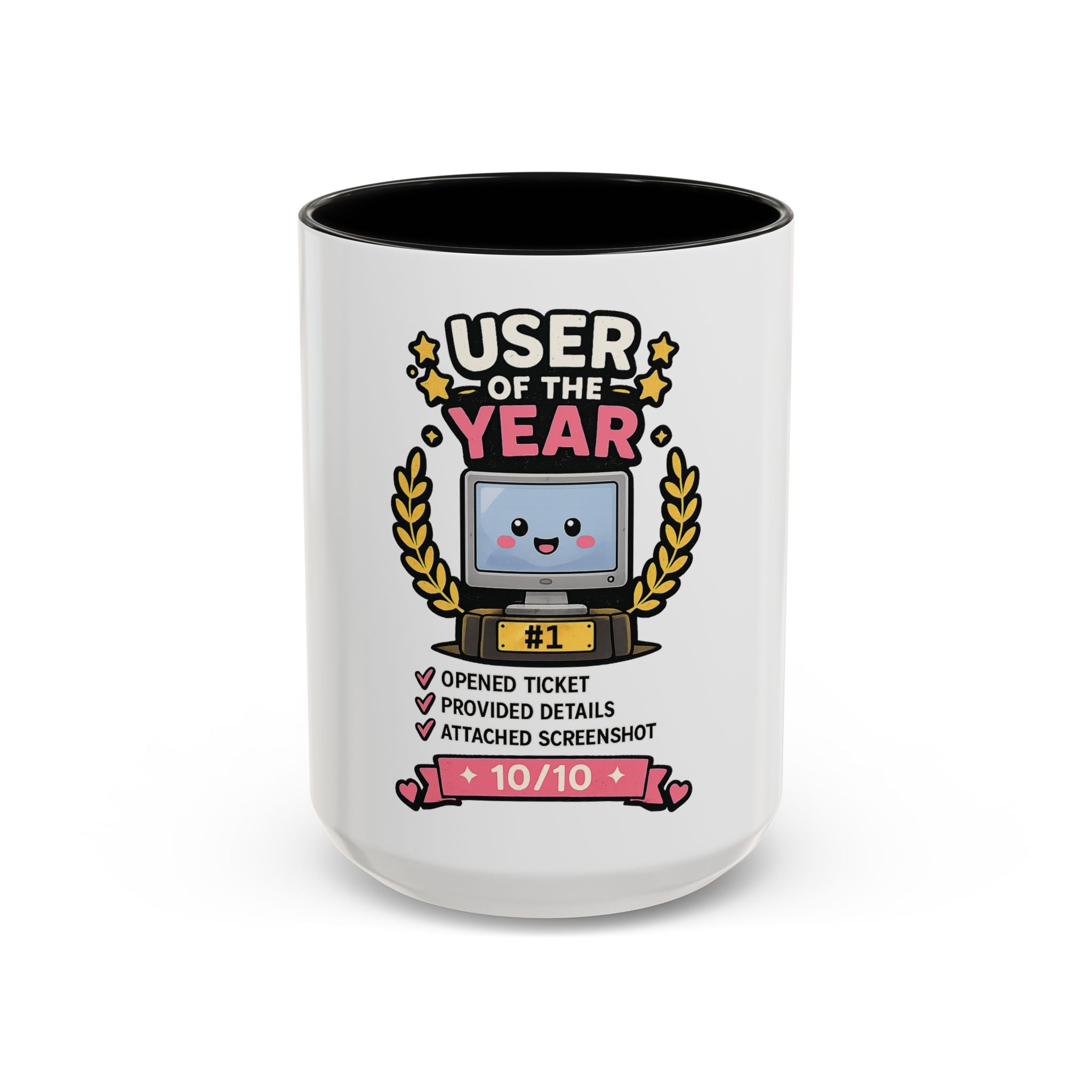 User of the Year Coffee Mug - Cute IT Support Appreciation Gift