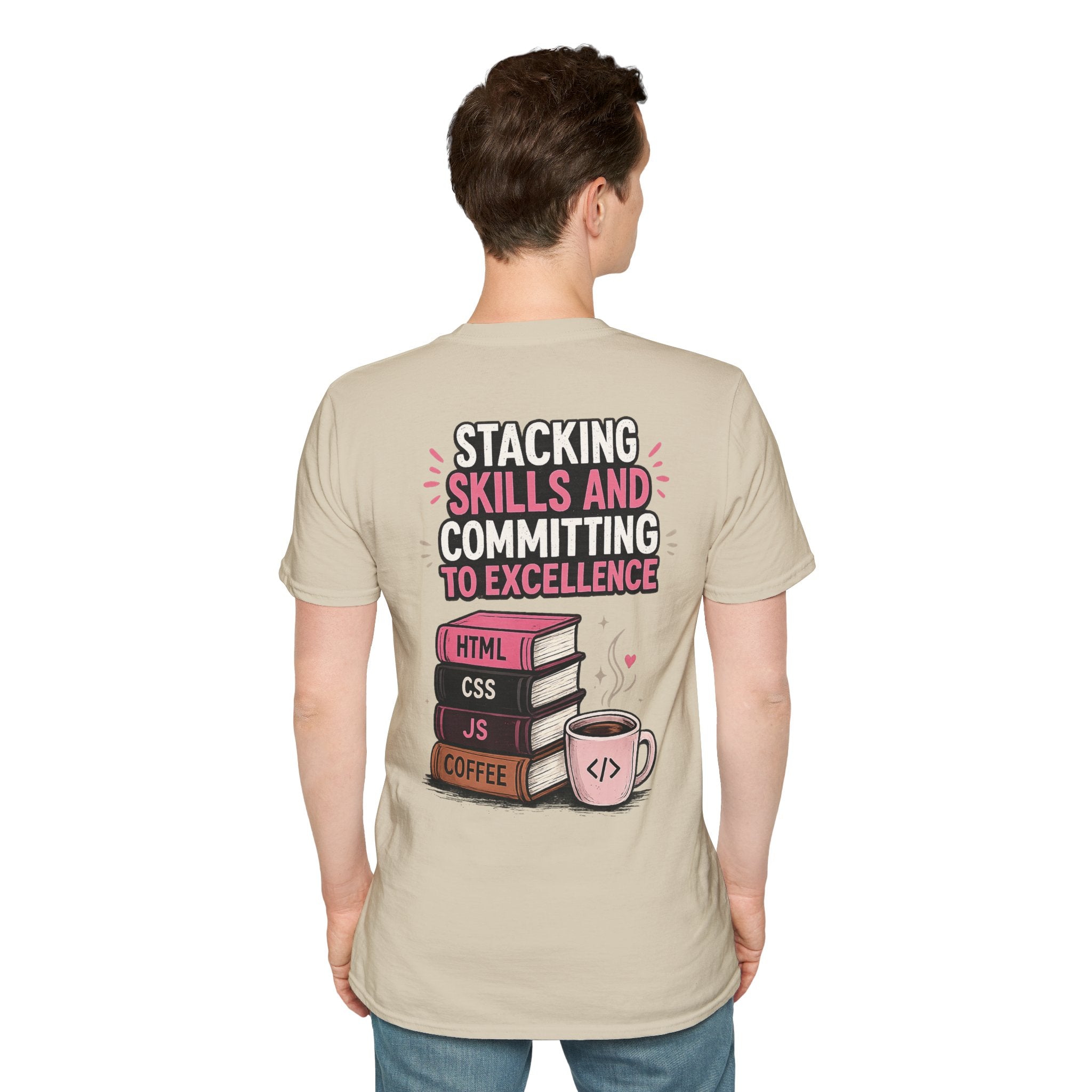Stacking Stills and Committing to Excellence Unisex Softstyle T-Shirt