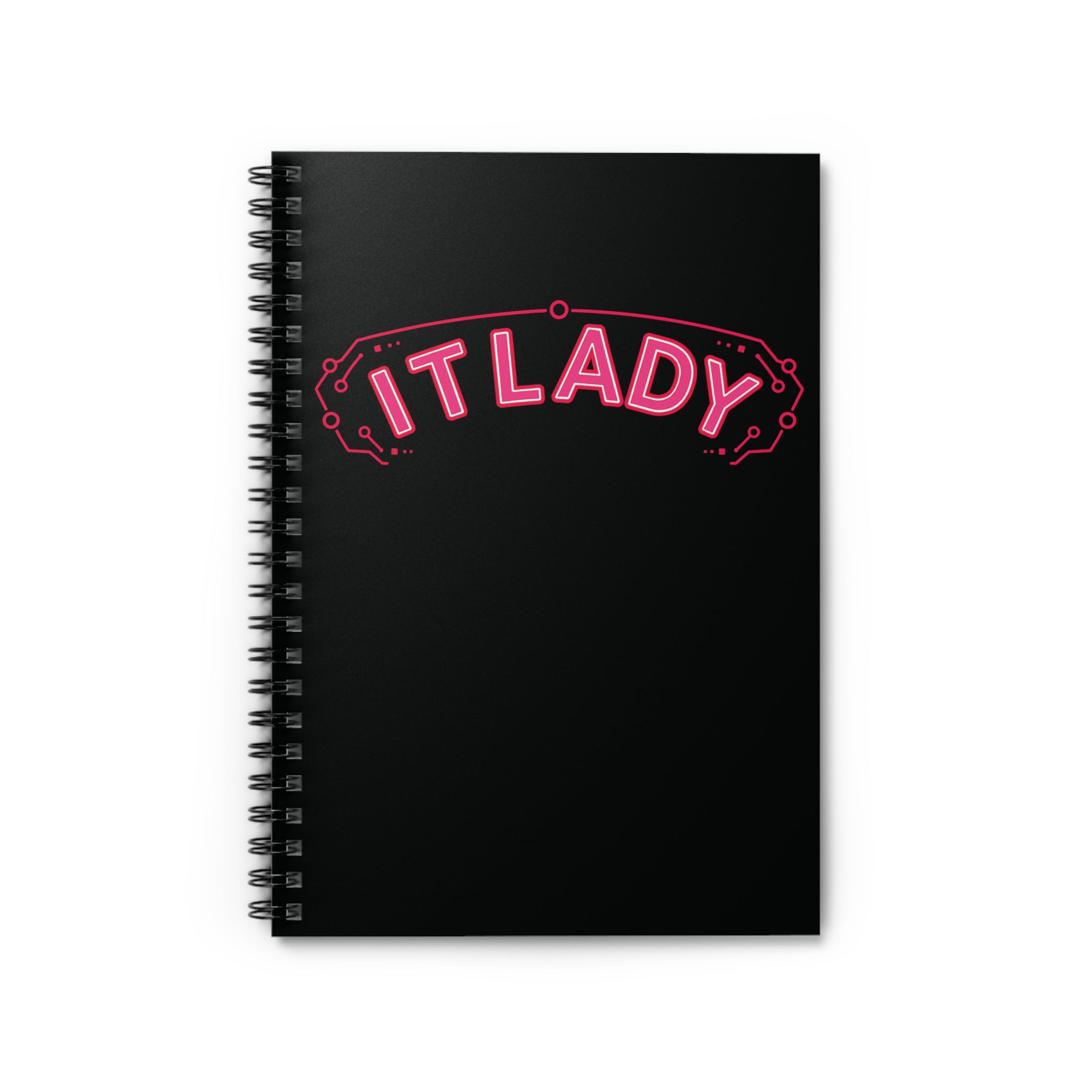 IT Lady Spiral Notebook Ruled Journal