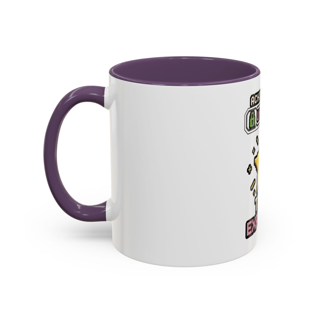 Achievement Unlocked: Tech Explorer Accent Coffee Mug - Cute Pixel Star Gamer Gift