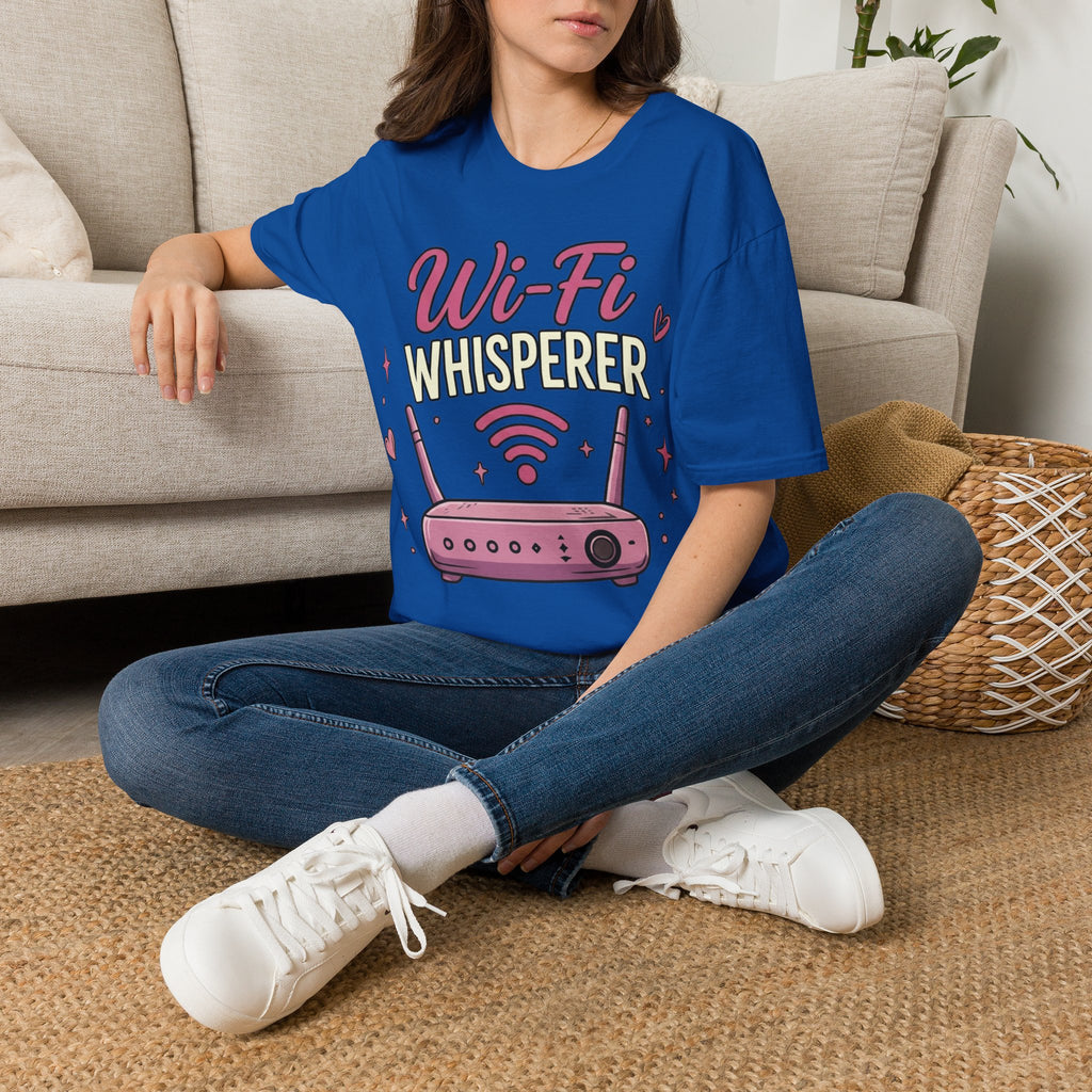 Wi‑Fi Whisperer Unisex Softstyle T-Shirt - Funny Tech Lover Graphic Tee