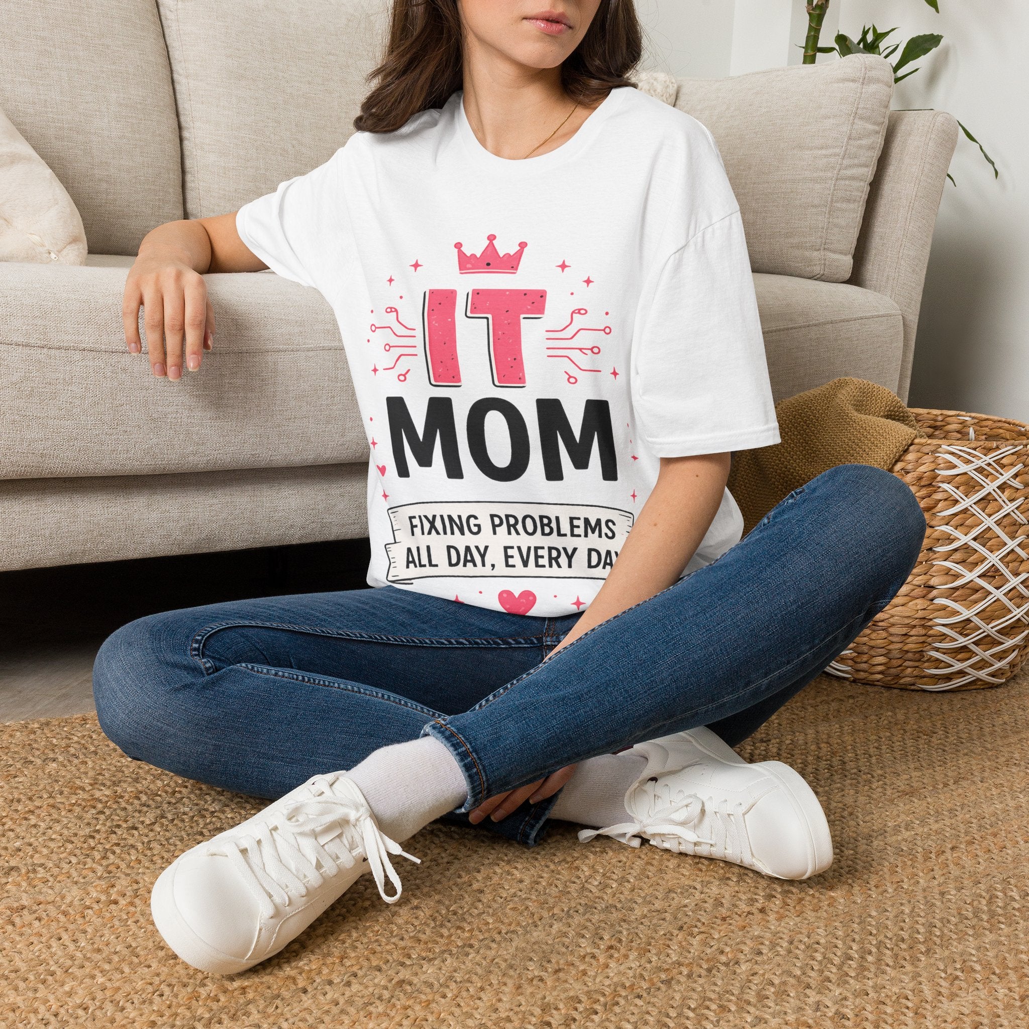 IT Mom Fixing Problems All Day, Every Day Softstyle T‑Shirt