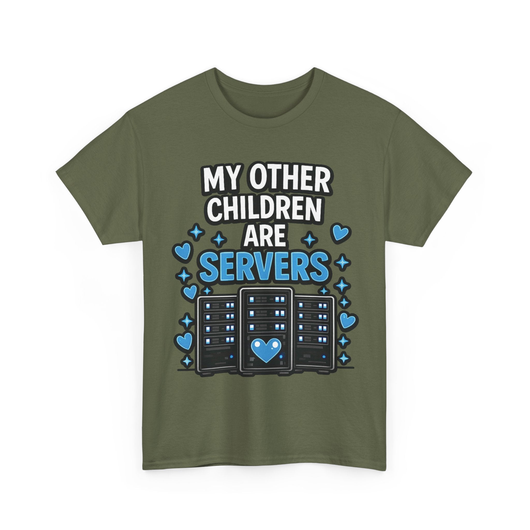 "My Other Children Are Servers" Unisex Heavy Cotton T‑Shirt