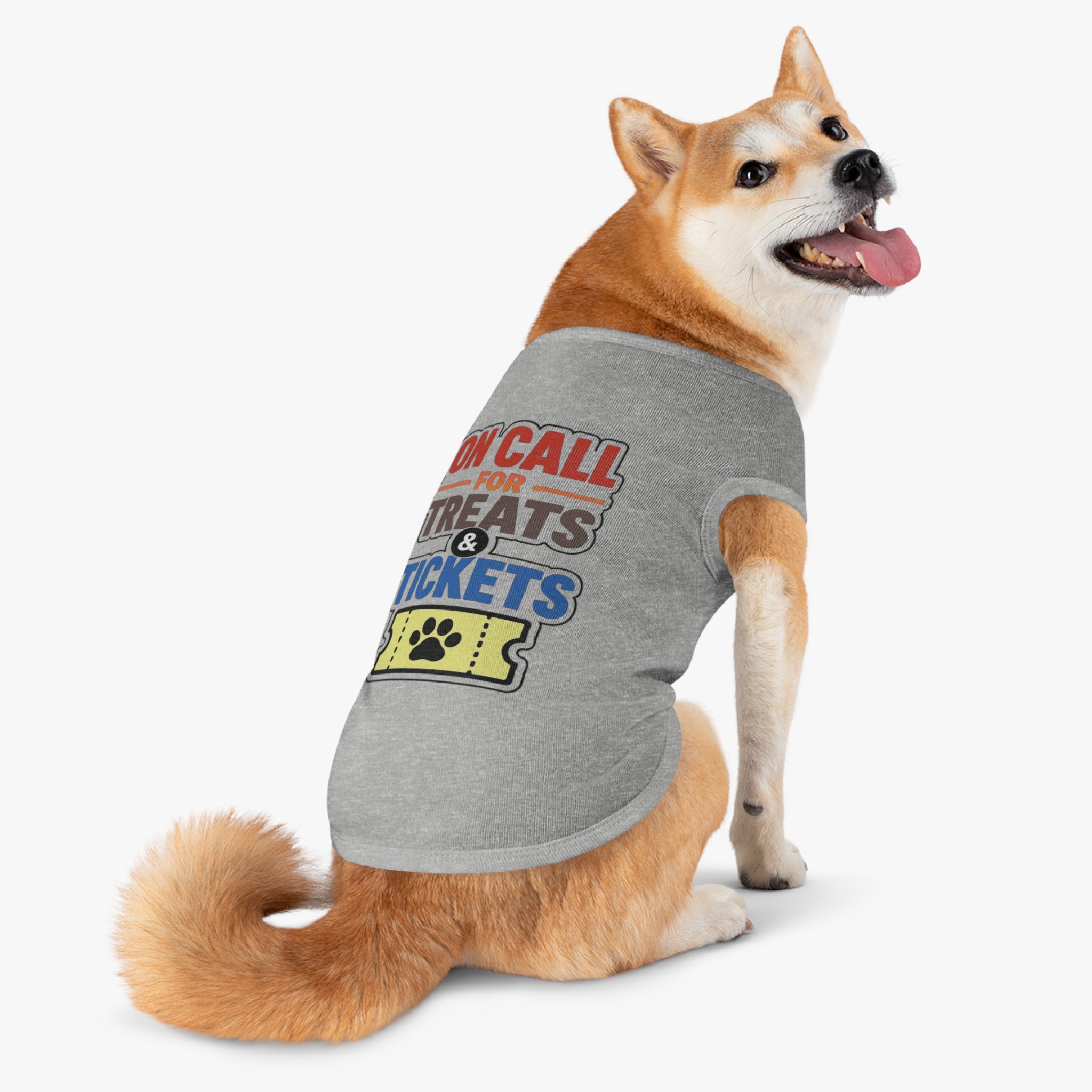 On Call for Treats and Tickets Dog Tank Top