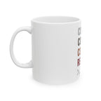 Code. Coffee. Commit. Repeat. Ceramic Programmer Mug (11oz/15oz)
