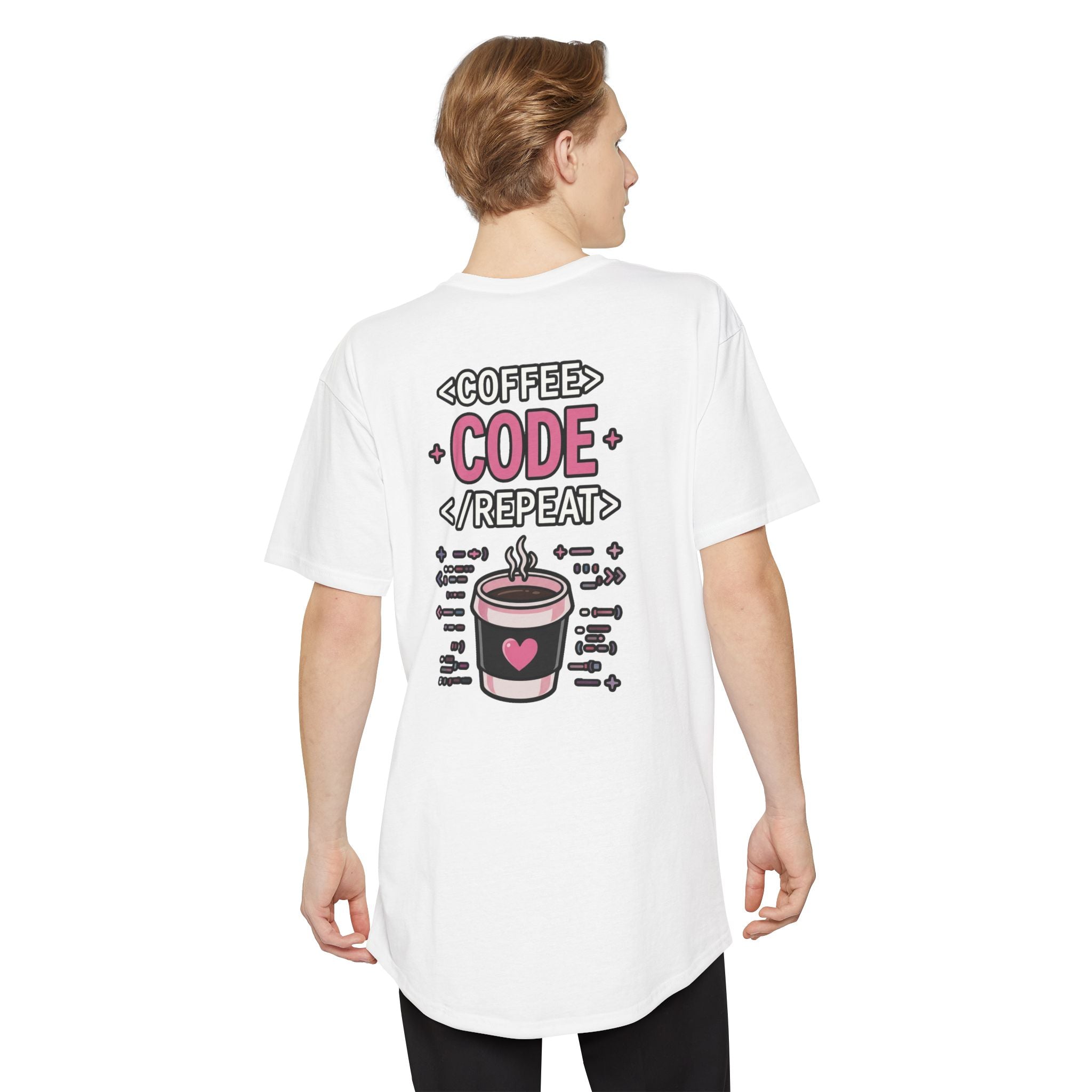 COFFEE CODE REPEAT Programmer Unisex Long T‑Shirt