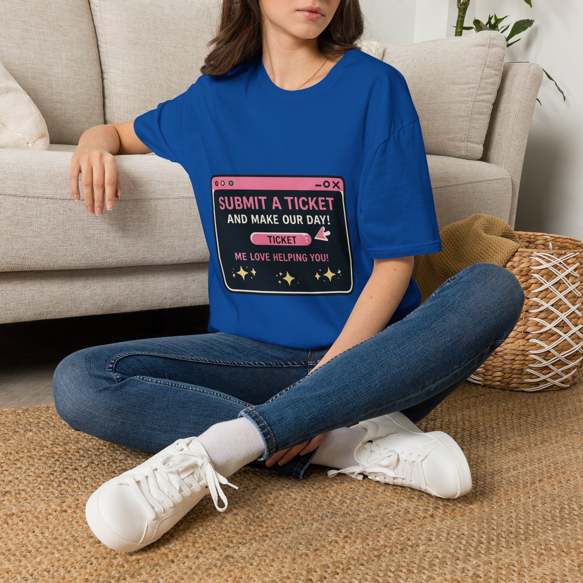 Submit A Ticket and Make Our Day! Unisex Softstyle T-Shirt