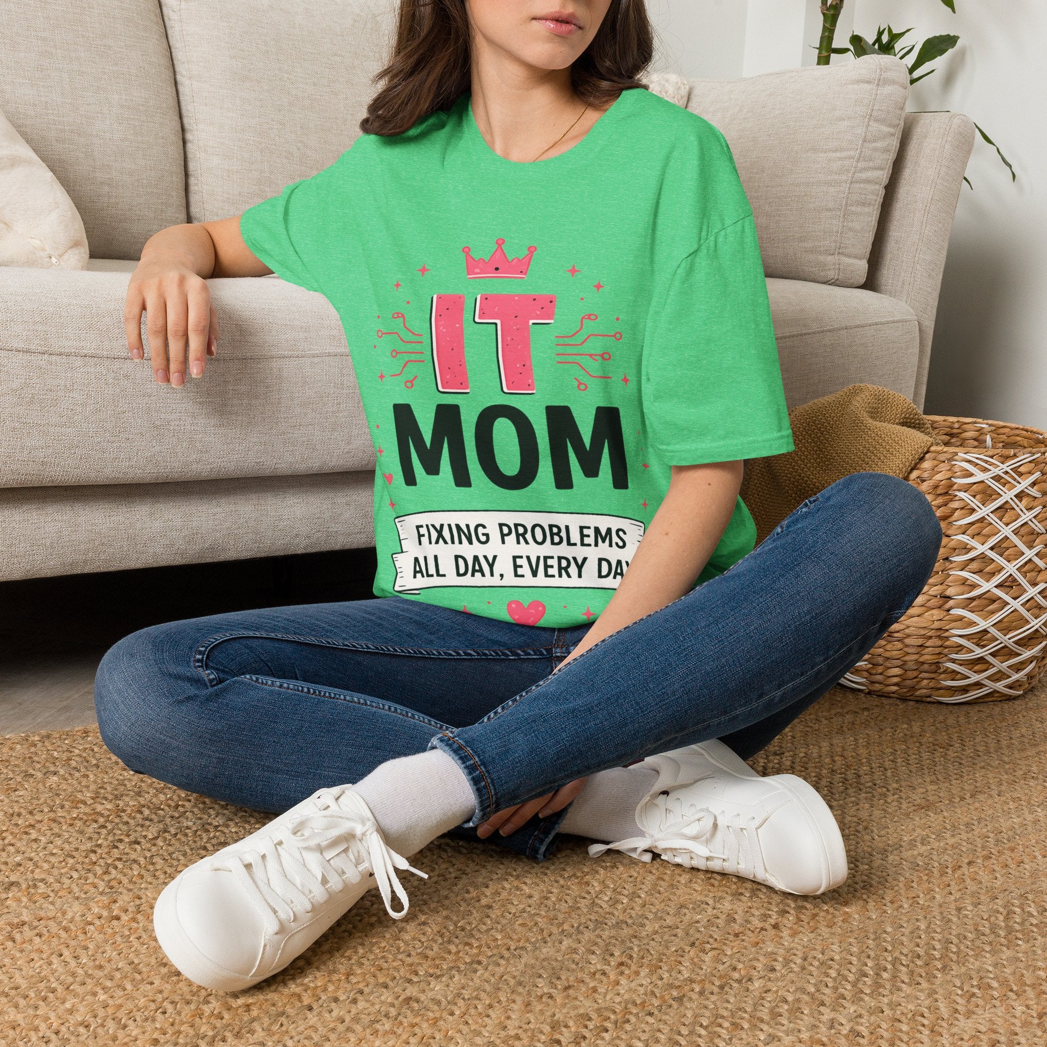 IT Mom Fixing Problems All Day, Every Day Softstyle T‑Shirt