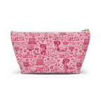 IT Lady Pink Tech Accessory Pouch - T‑Bottom Makeup & Gadget Organizer