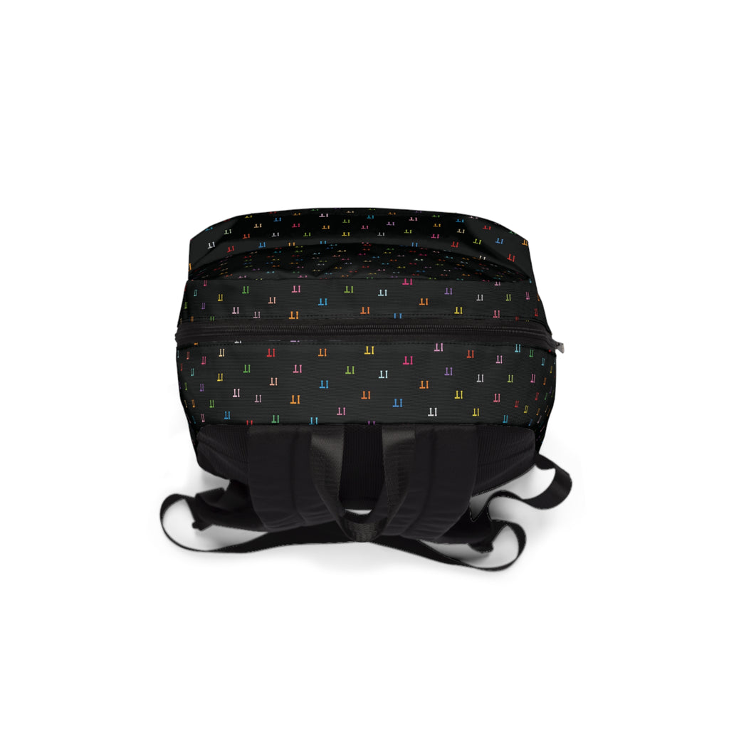 IT Color and Black Pattern Unisex Backpack