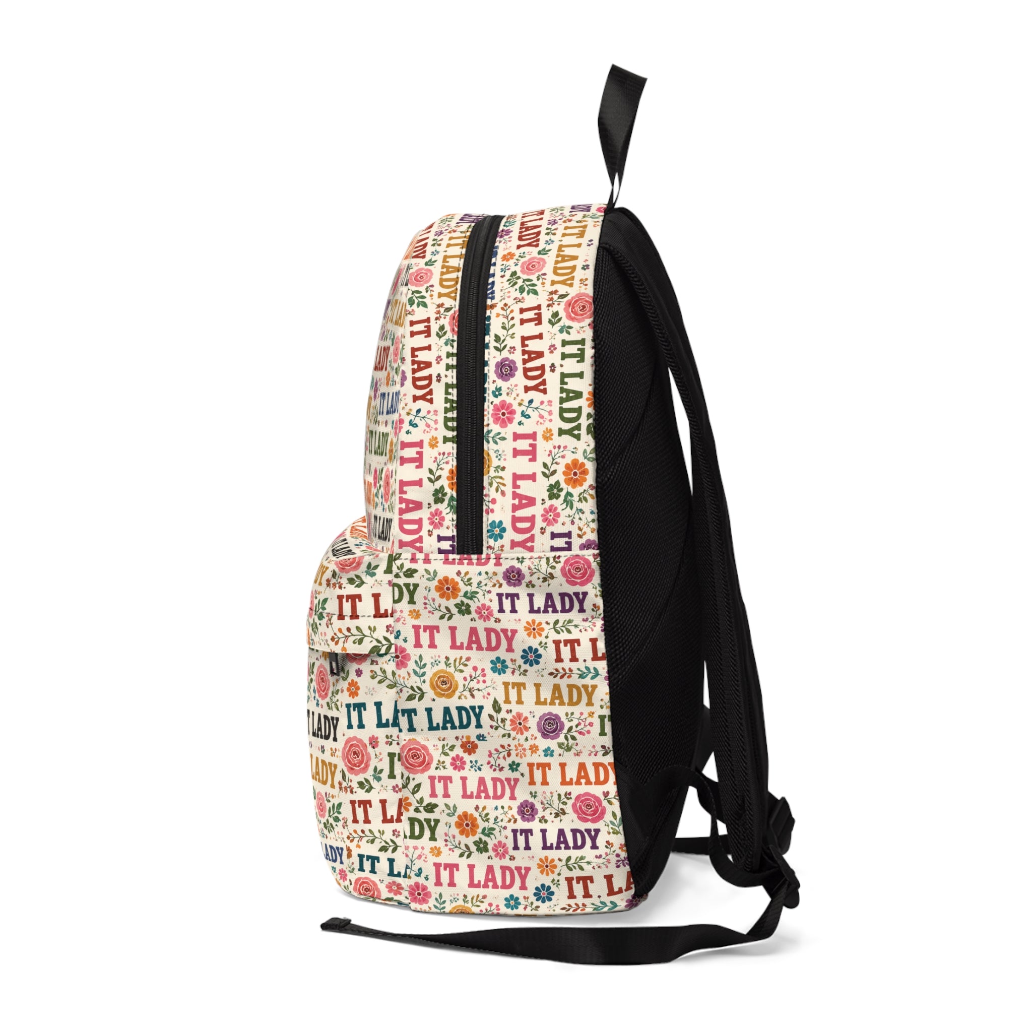 IT Lady Floral Pattern Backpack