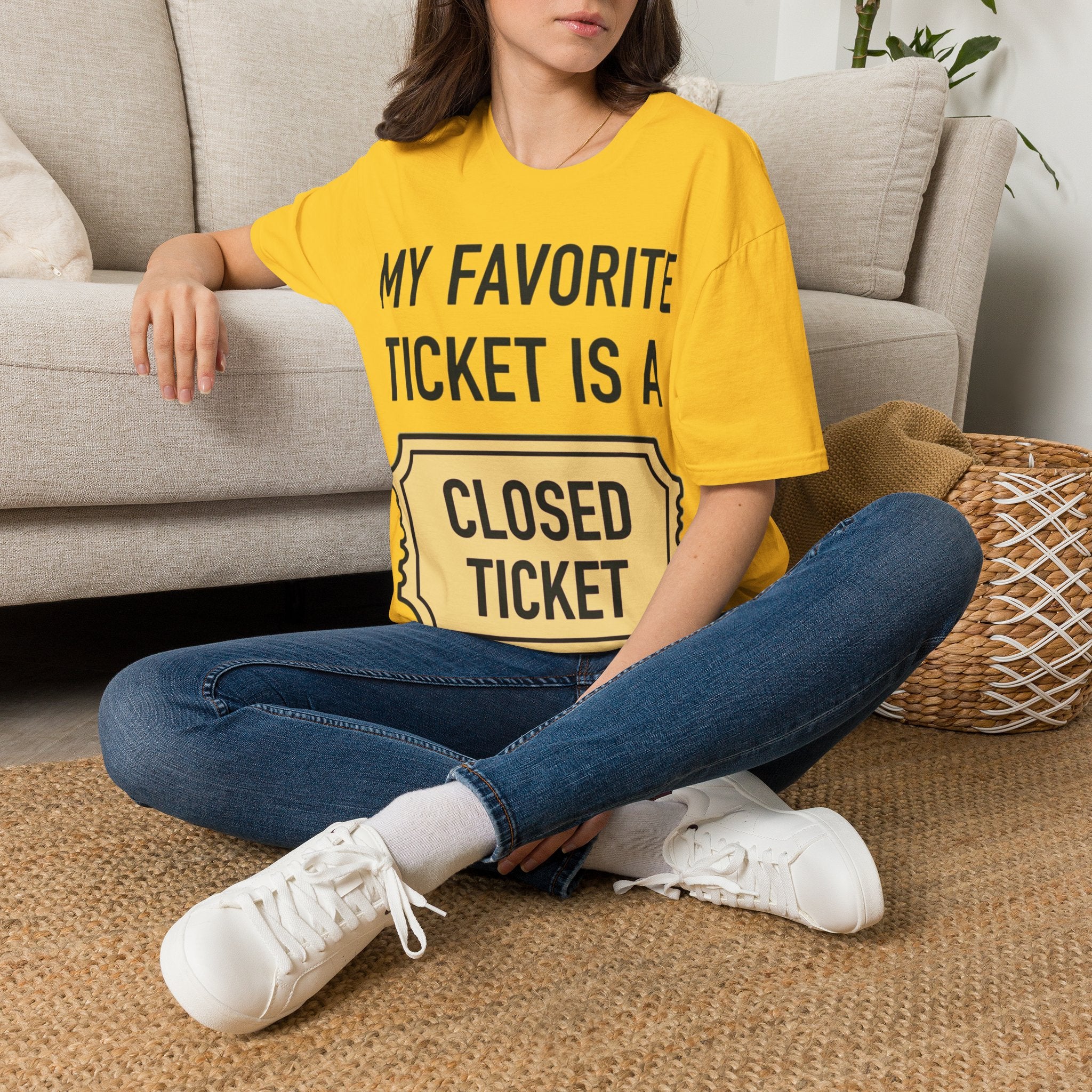 My Favorite Ticket Is A Closed Ticket Sofestyle T-Shirt Tech Support Humor Tee