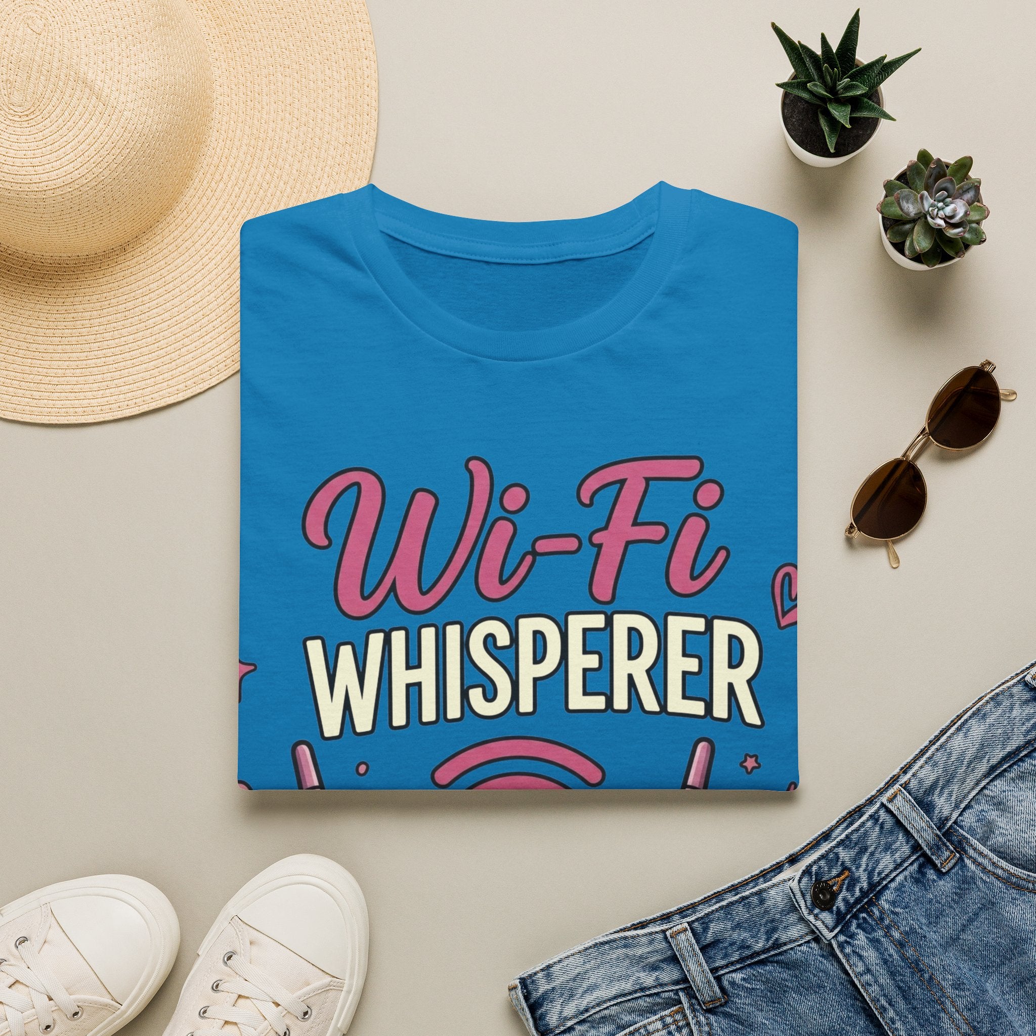 Wi‑Fi Whisperer Unisex Softstyle T-Shirt - Funny Tech Lover Graphic Tee