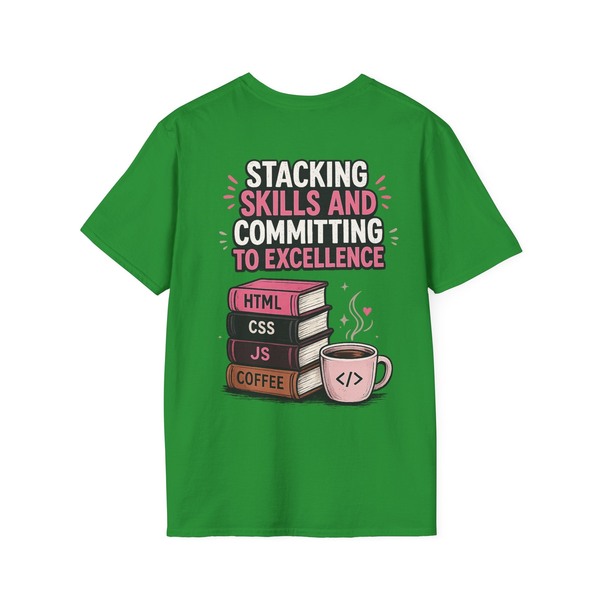Stacking Stills and Committing to Excellence Unisex Softstyle T-Shirt