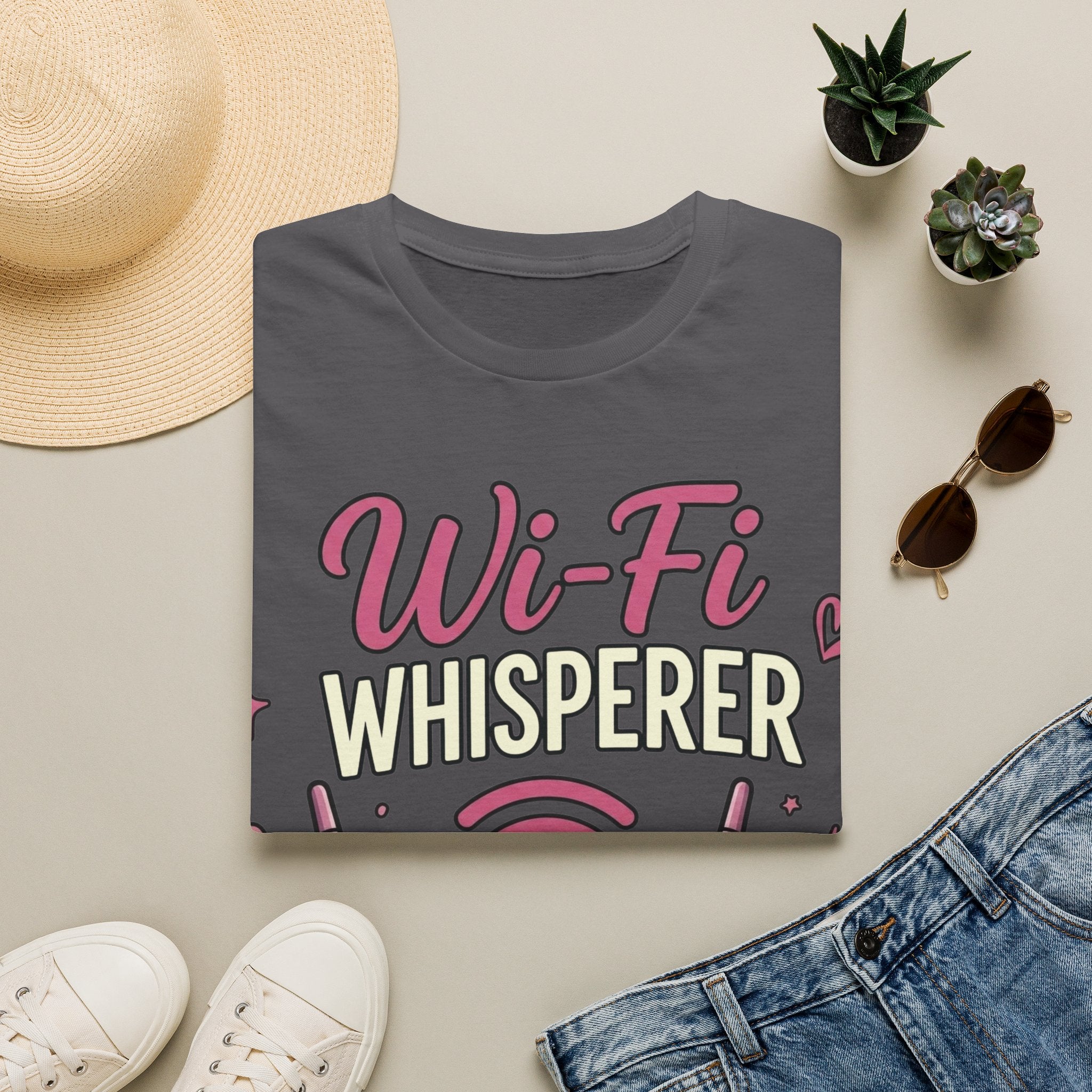 Wi‑Fi Whisperer Unisex Softstyle T-Shirt - Funny Tech Lover Graphic Tee