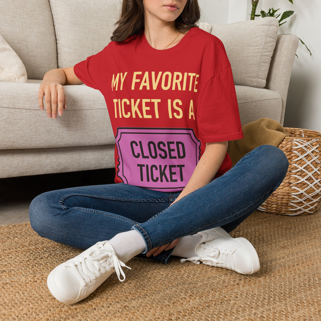 My Favorite Ticket Is A Closed Ticket Sofestyle T-Shirt Tech Support Humor Tee