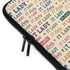 I.T. Lady Vintage Laptop Sleeve - Retro Rainbow Tech Accessory