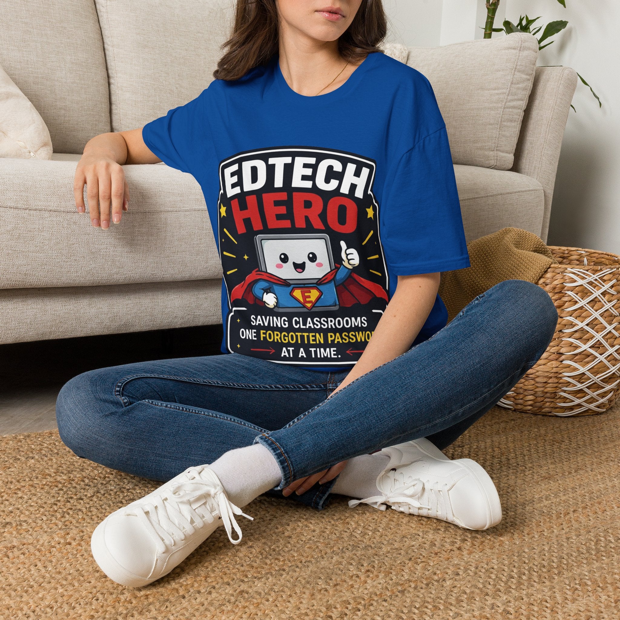 EdTech Hero Saving Classrooms One Forgotten Password at a Time Unisex Softstyle T-Shirt