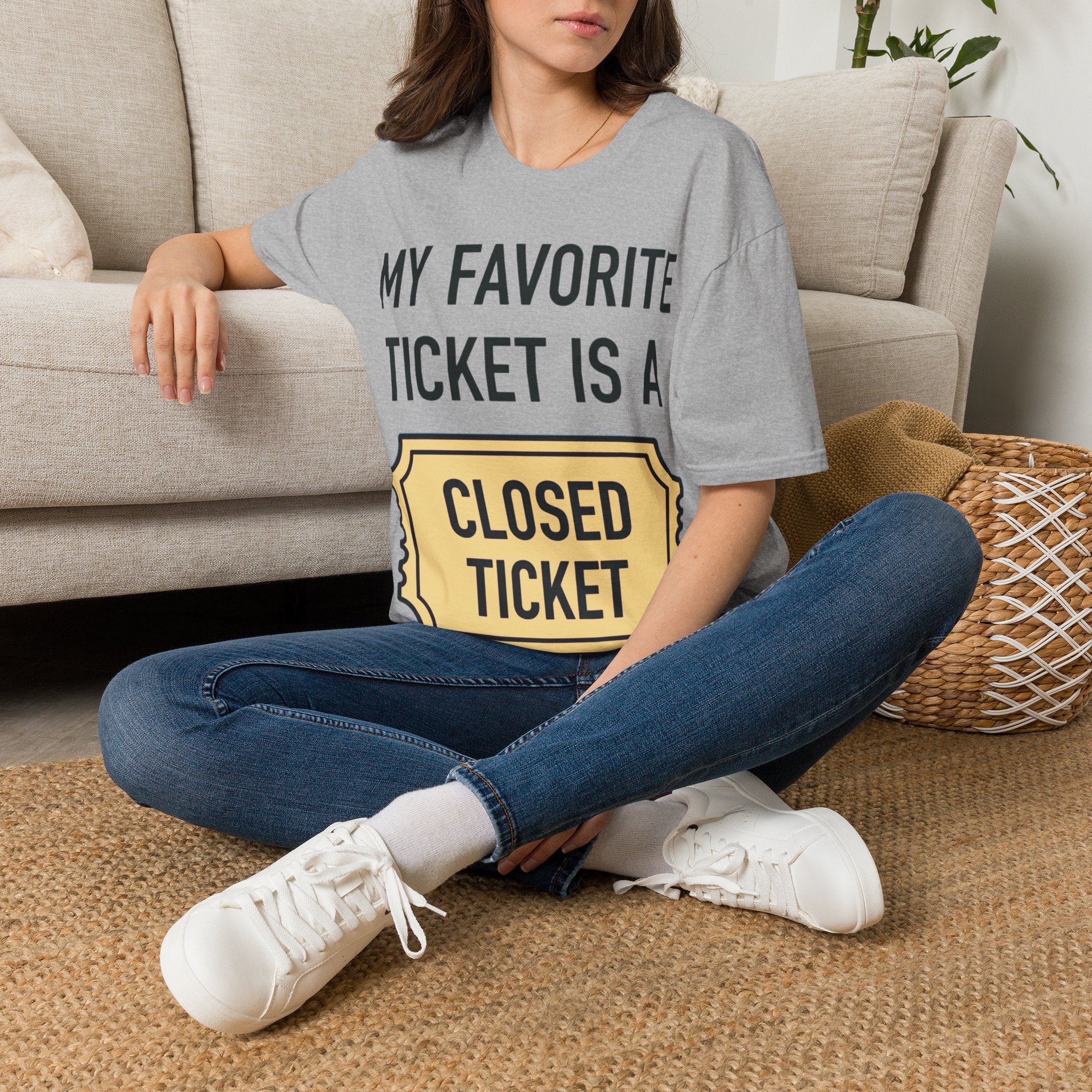 My Favorite Ticket Is A Closed Ticket Sofestyle T-Shirt Tech Support Humor Tee