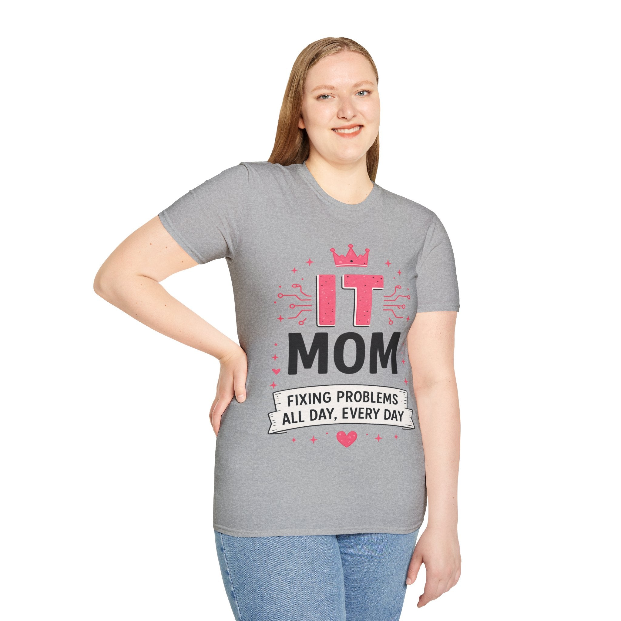 IT Mom Fixing Problems All Day, Every Day Softstyle T‑Shirt