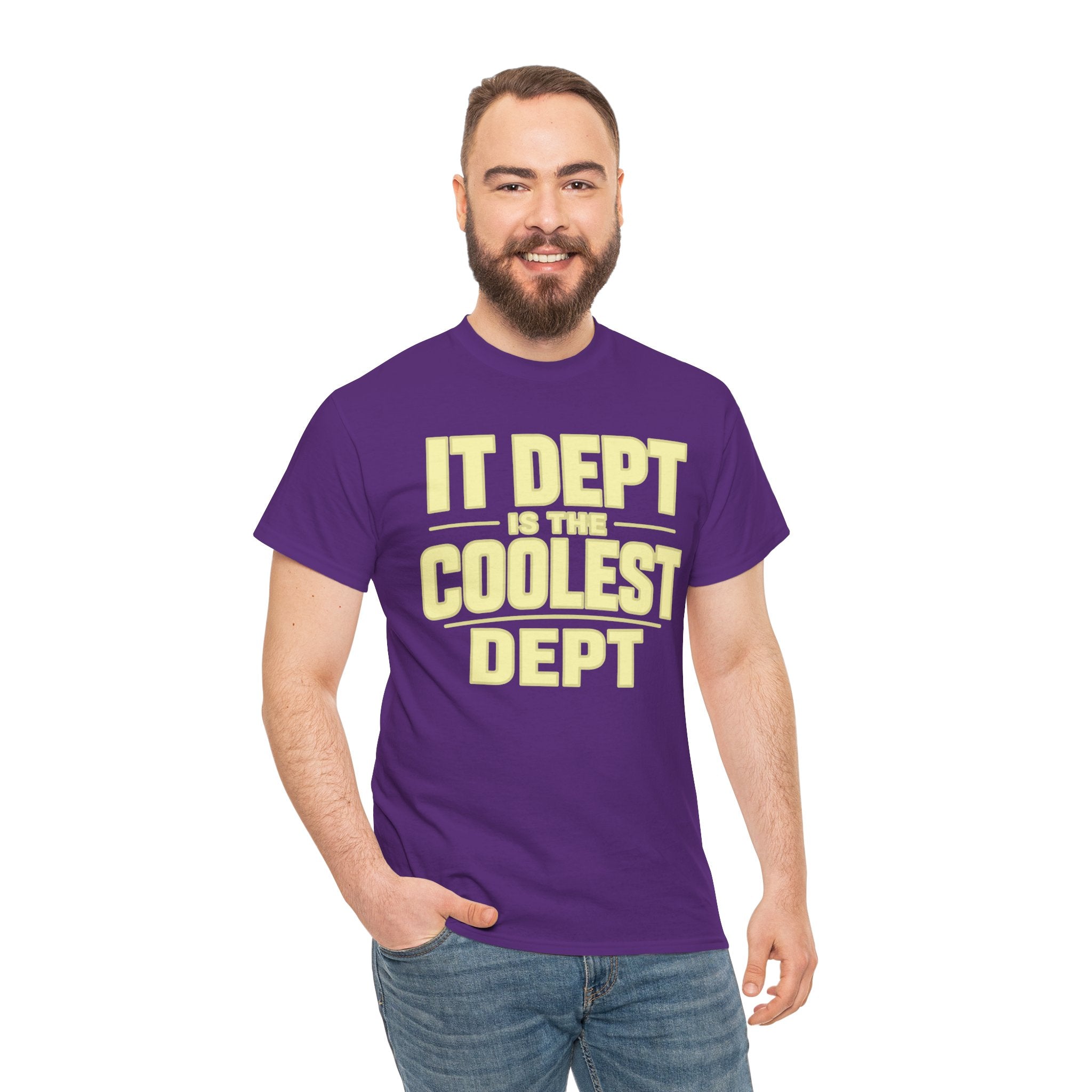 IT Dept Is The Coolest Dept Unisex Heavy Cotton T-Shirt