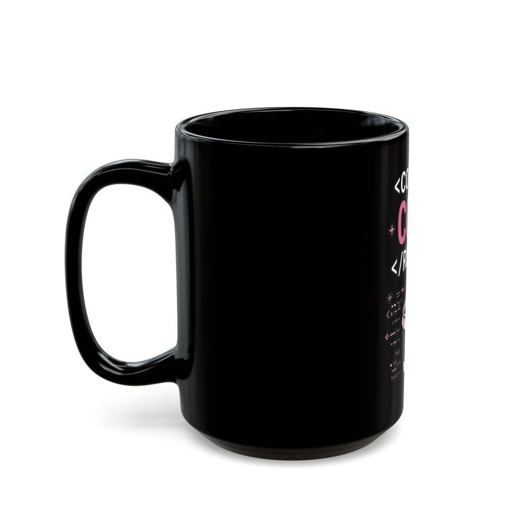 Coffee Code Repeat Black Mug - Programmer Coffee Cup (11oz/15oz)