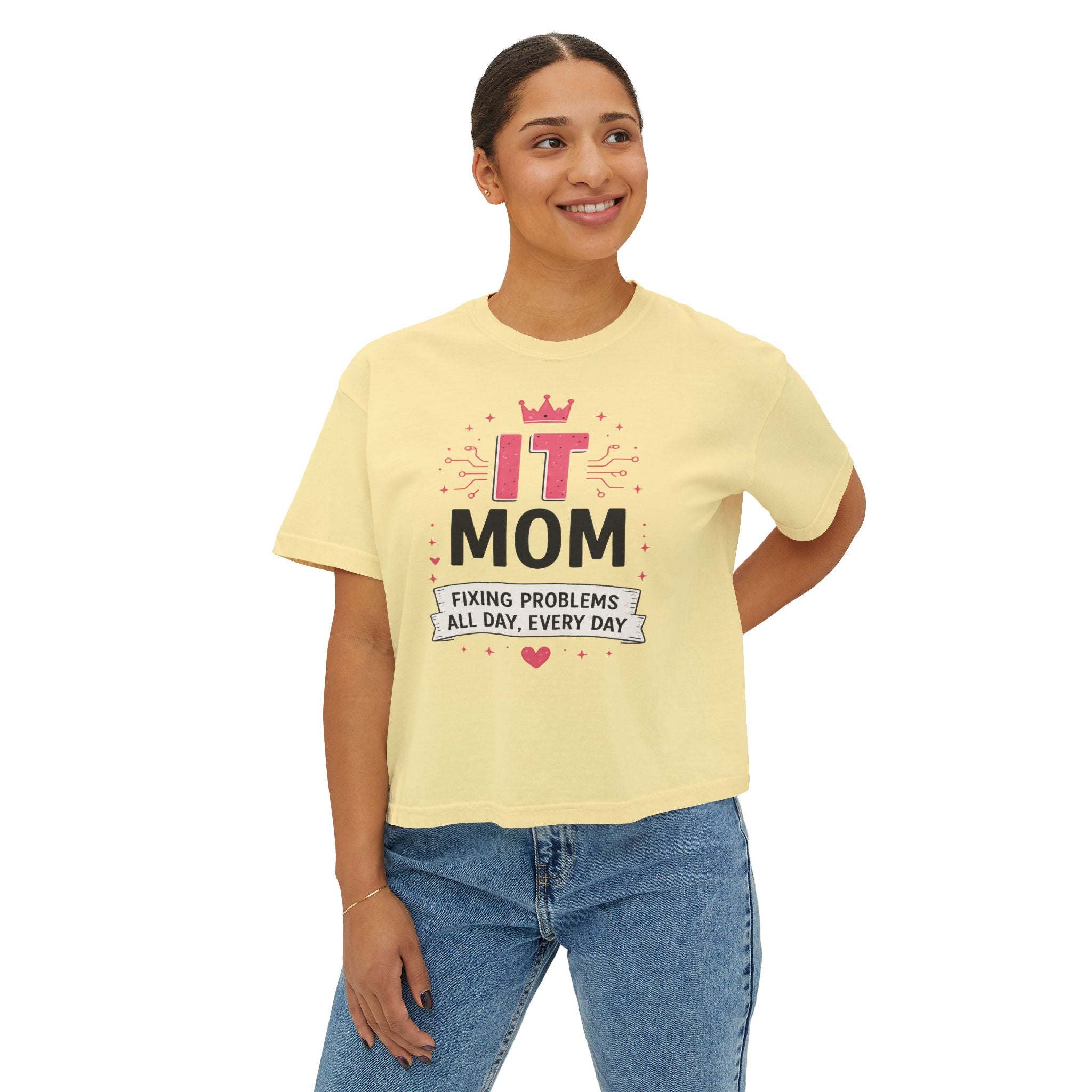 IT Mom: Fixing Problems All Day, Every Day Boxy Tee