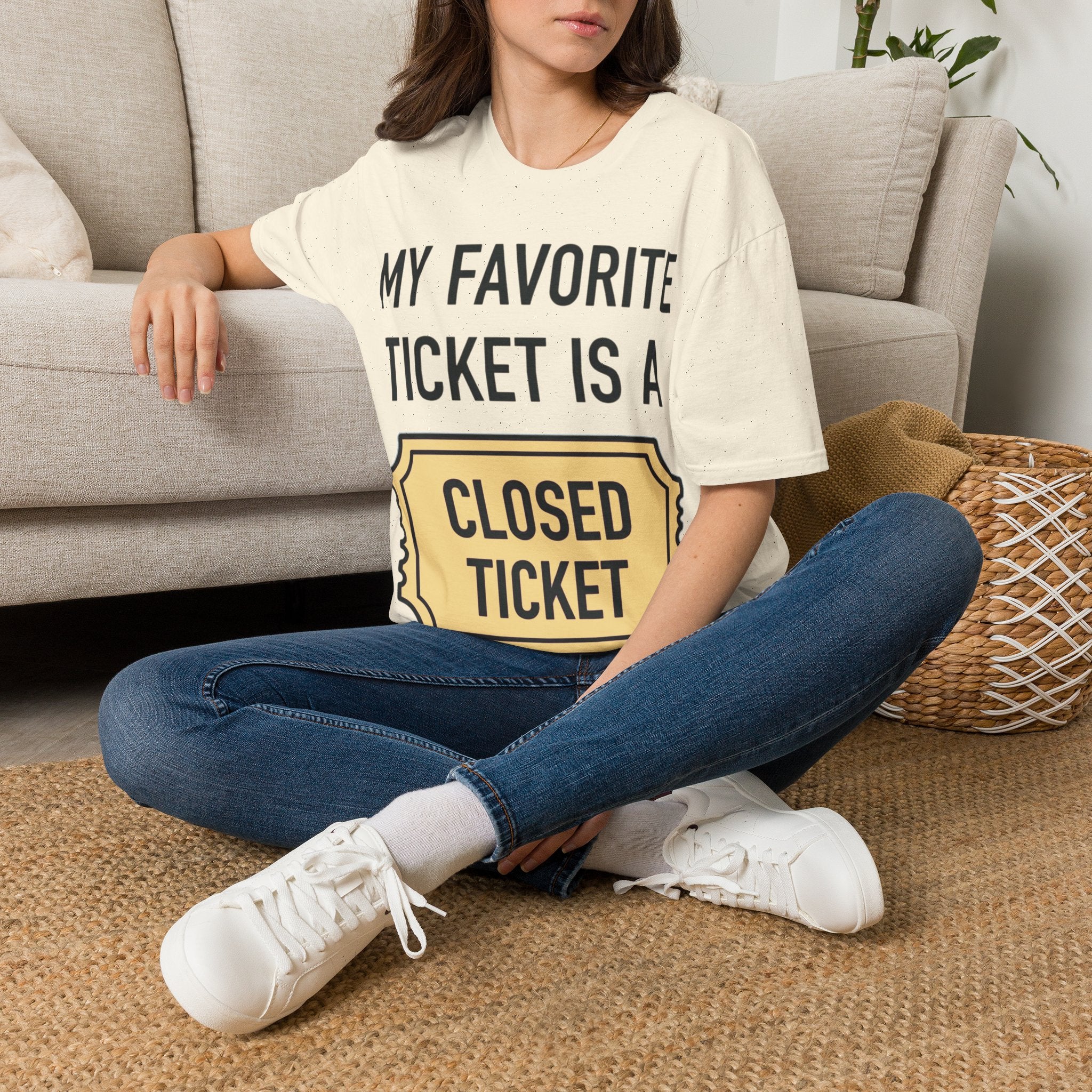 My Favorite Ticket Is A Closed Ticket Sofestyle T-Shirt Tech Support Humor Tee