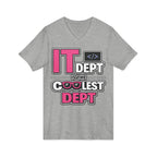 IT Dept Is The Coolest Dept Unisex V-Neck Tee