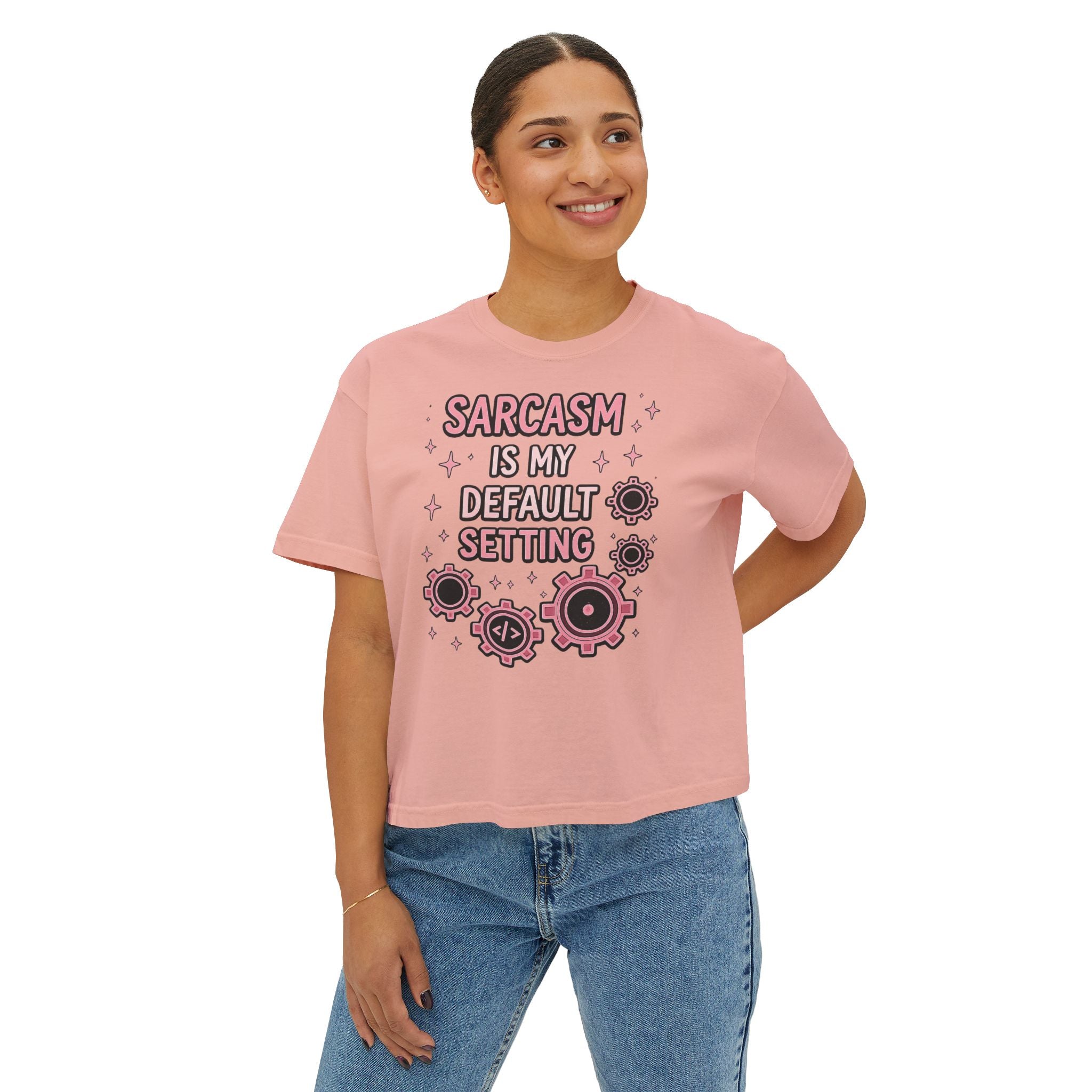 Sarcasm Is My Default Setting Boxy T-Shirt