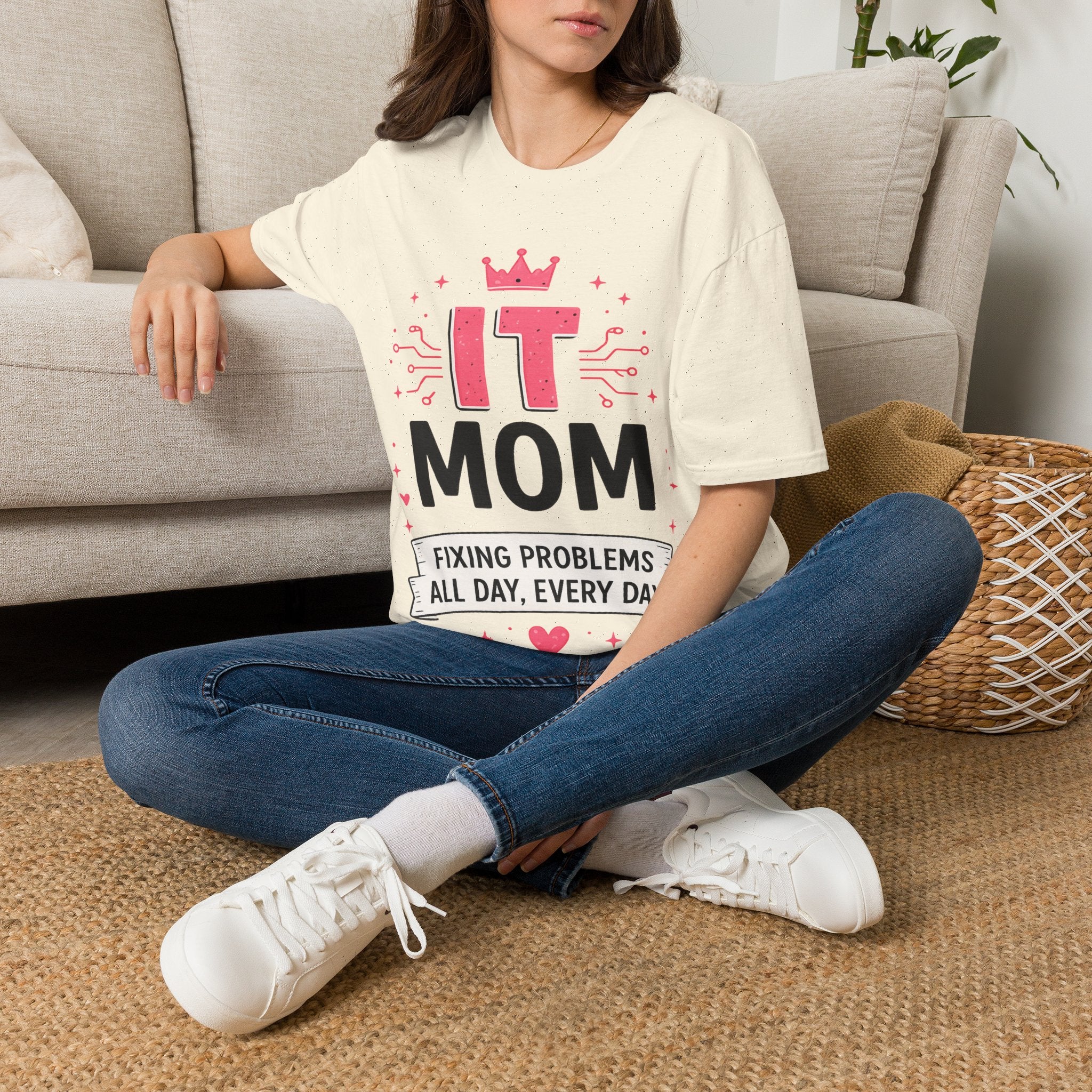 IT Mom Fixing Problems All Day, Every Day Softstyle T‑Shirt