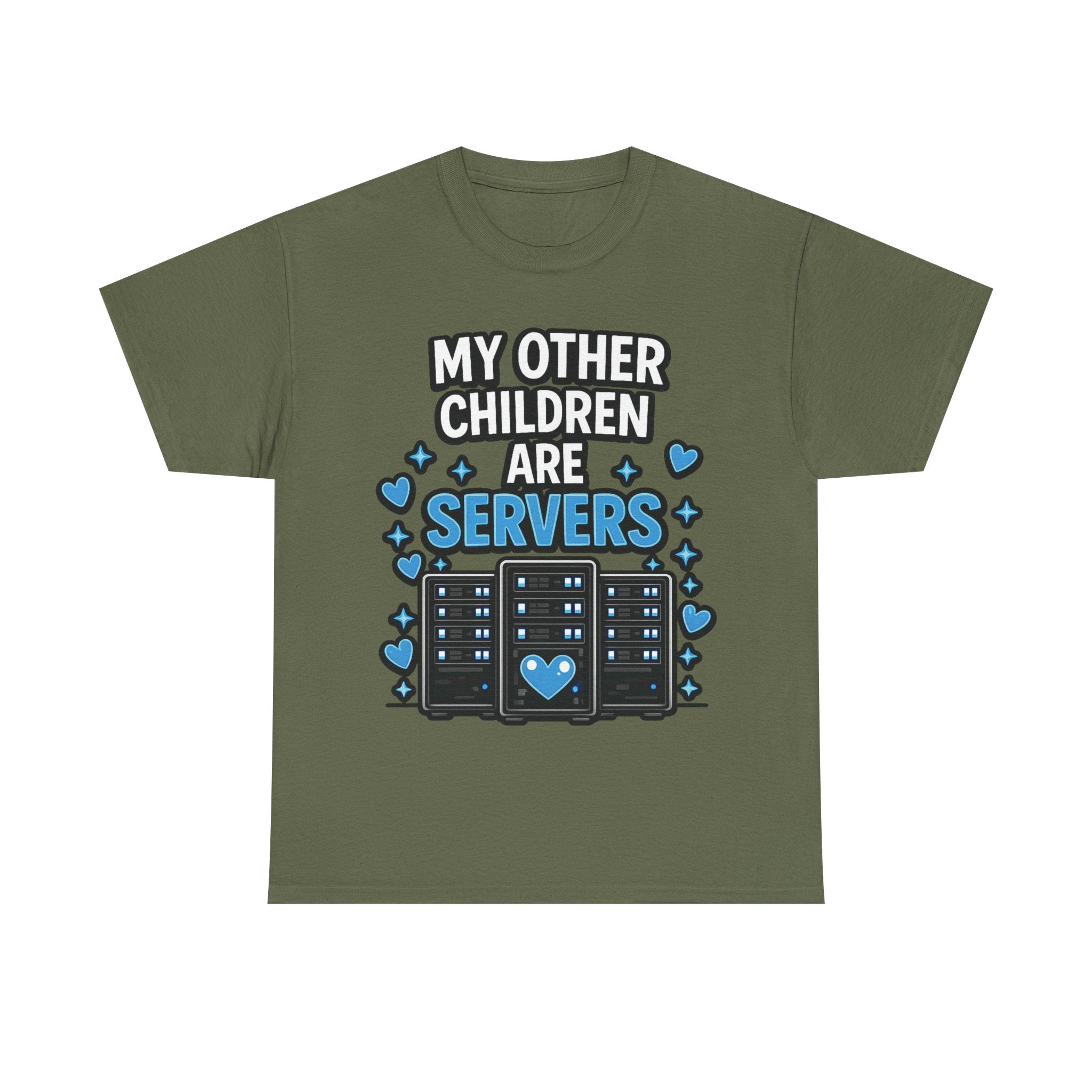"My Other Children Are Servers" Unisex Heavy Cotton T‑Shirt