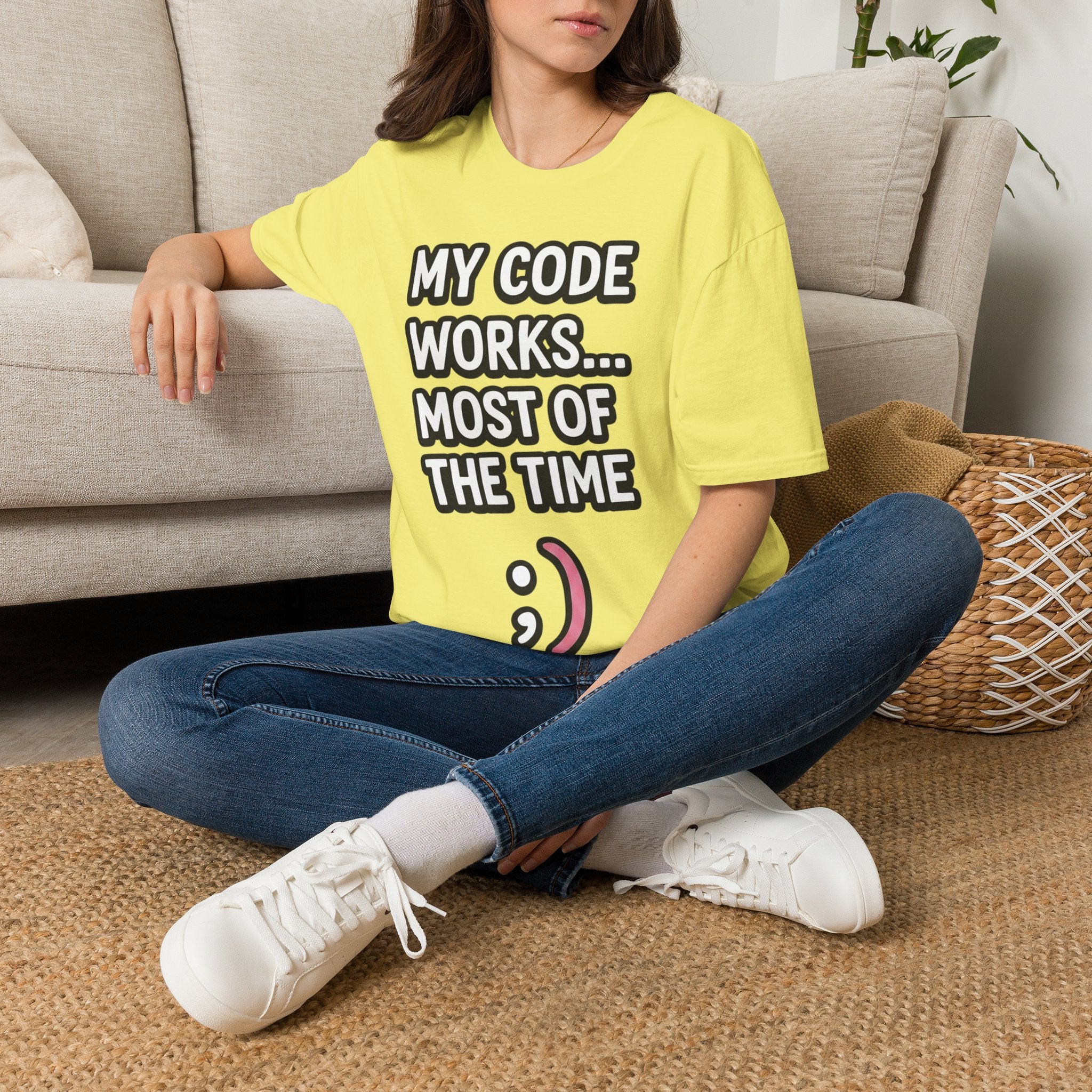 My Code Works... Most Of The Time Unisex Softstyle T-Shirt